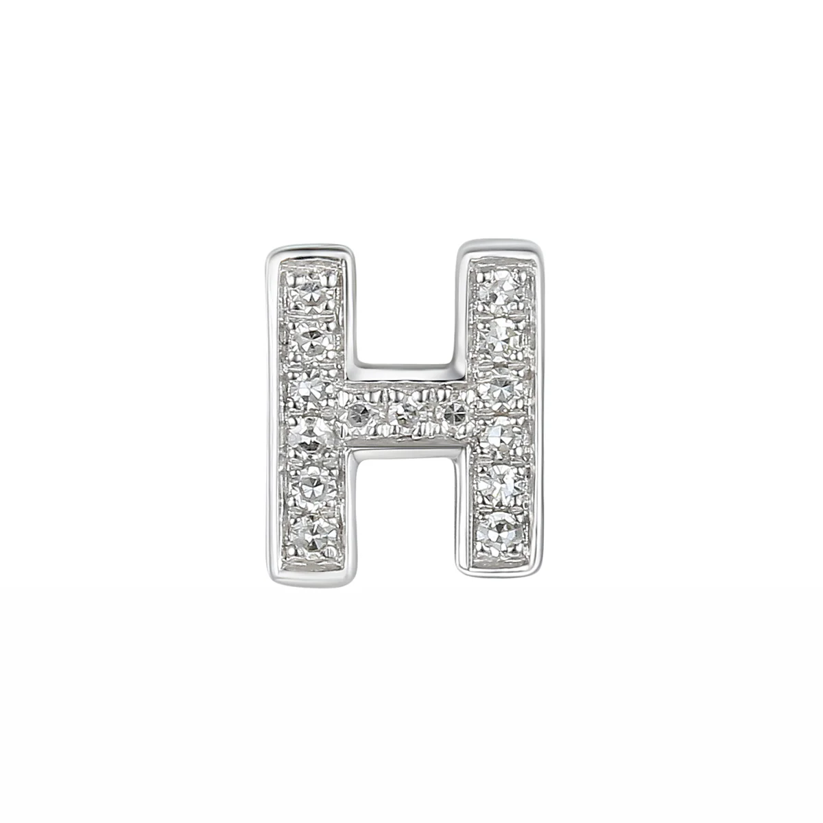 Personalised Luxury Diamond Double Letter Necklace | 9K White Gold - Image 8