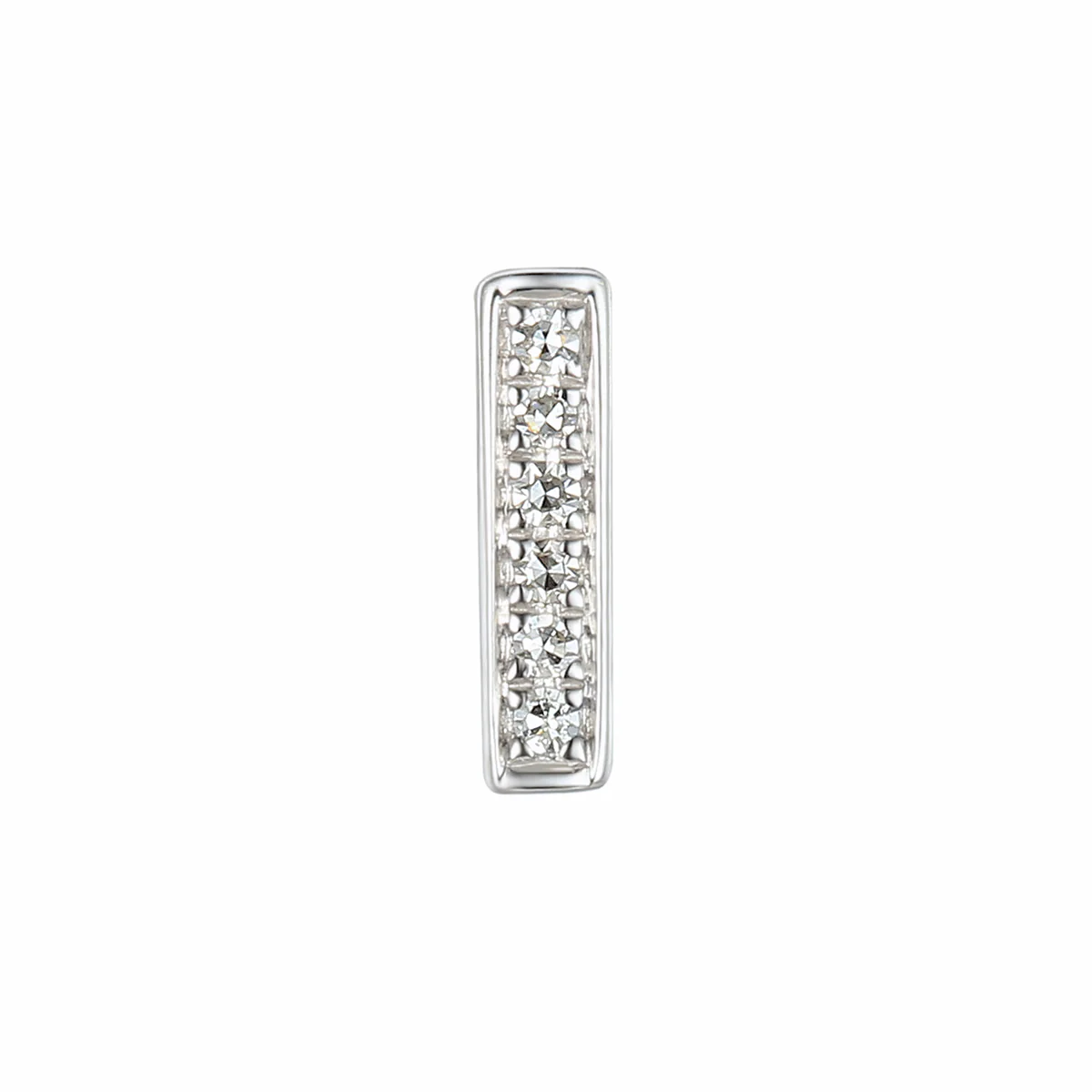 Personalised Luxury Diamond Double Letter Necklace | 9K White Gold - Image 9