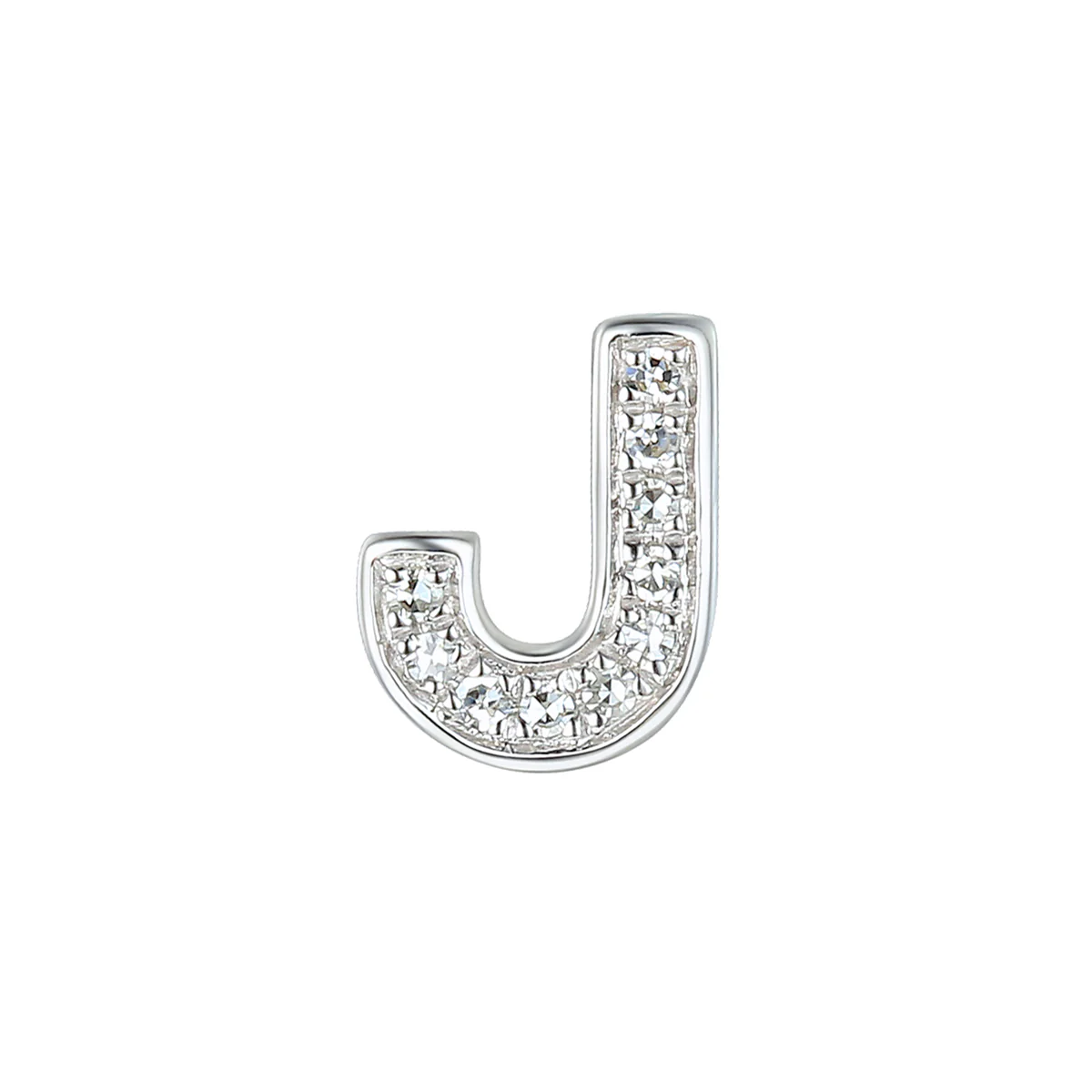 Personalised Luxury Diamond Letter Necklace | 9K White Gold - Image 12