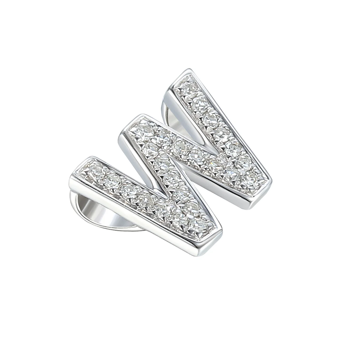 Personalised Luxury Diamond Letter Necklace | 9K White Gold - Image 23