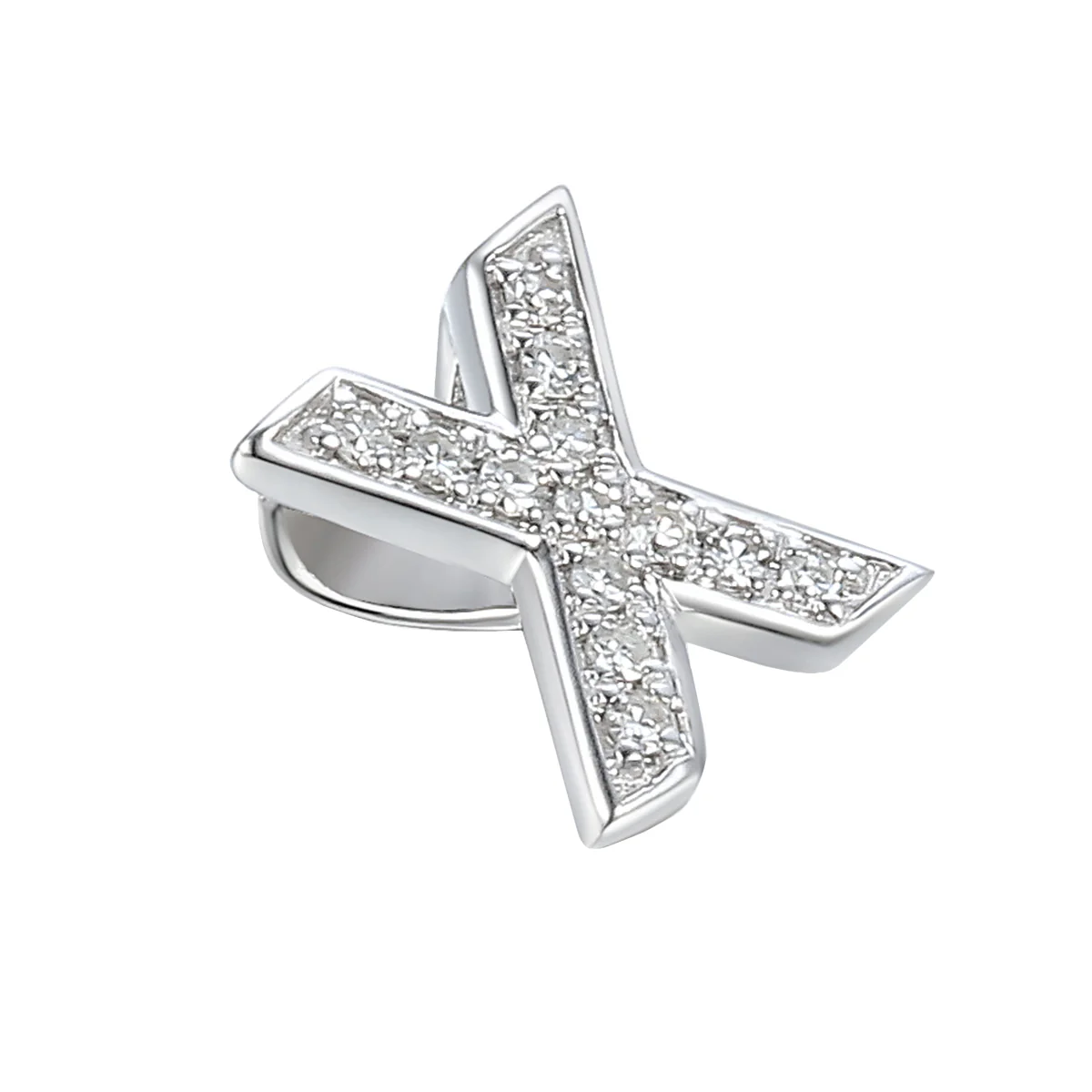 Personalised Luxury Diamond Letter Necklace | 9K White Gold - Image 24