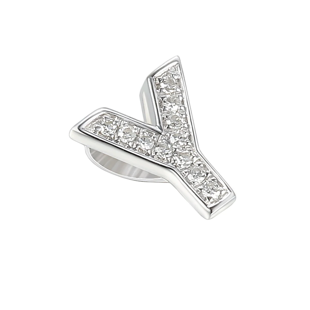 Personalised Luxury Diamond Letter Necklace | 9K White Gold - Image 25
