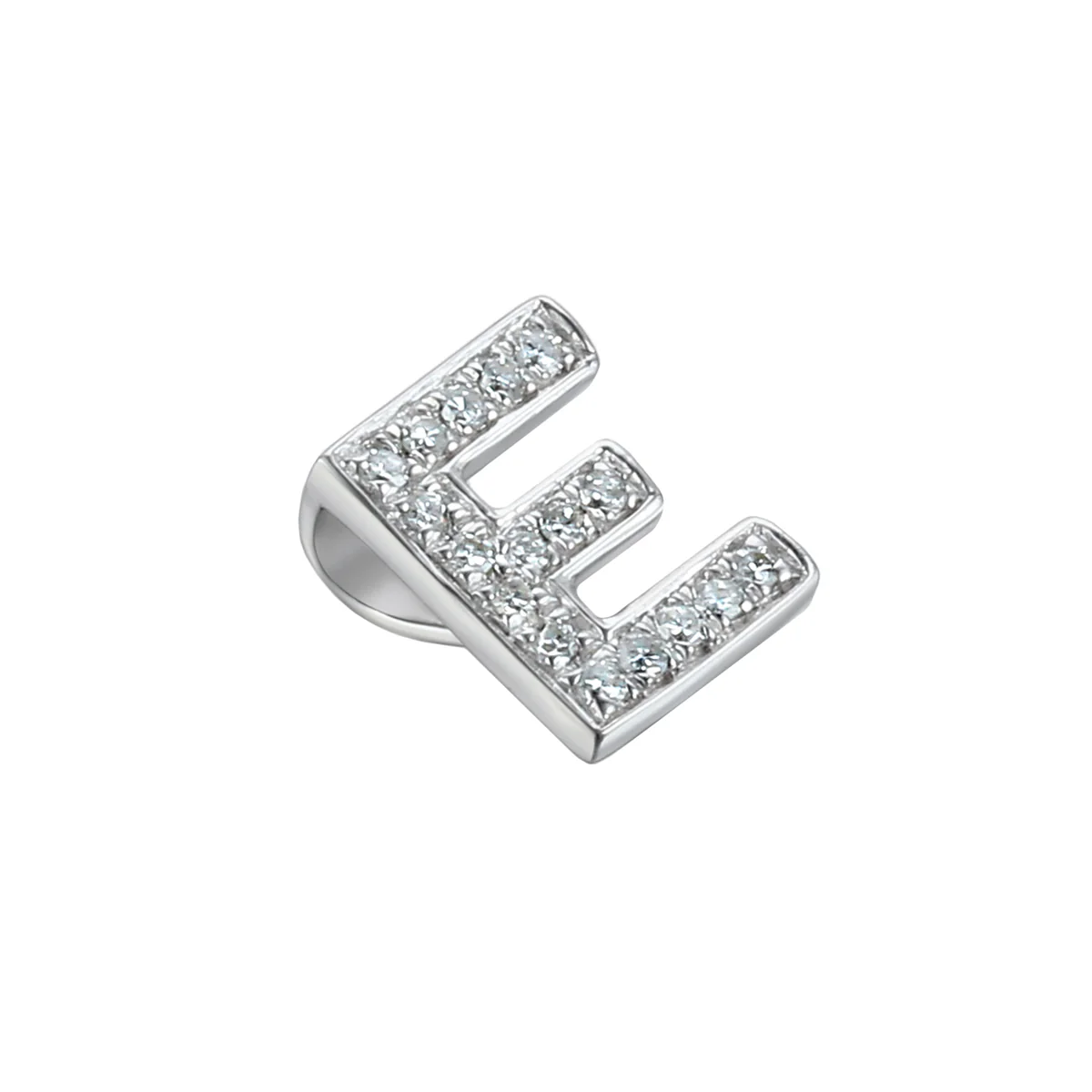 Personalised Luxury Diamond Letter Necklace | 9K White Gold - Image 5
