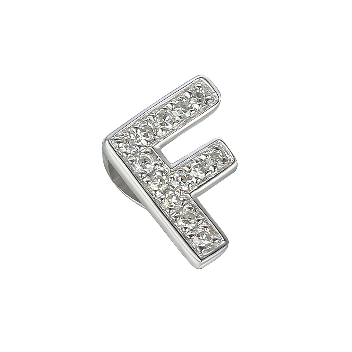 Personalised Luxury Diamond Letter Necklace | 9K White Gold - Image 6