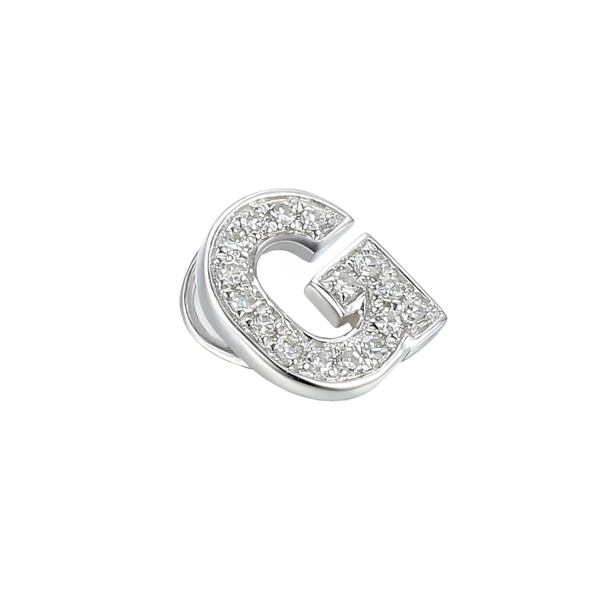 Personalised Luxury Diamond Letter Necklace | 9K White Gold - Image 9