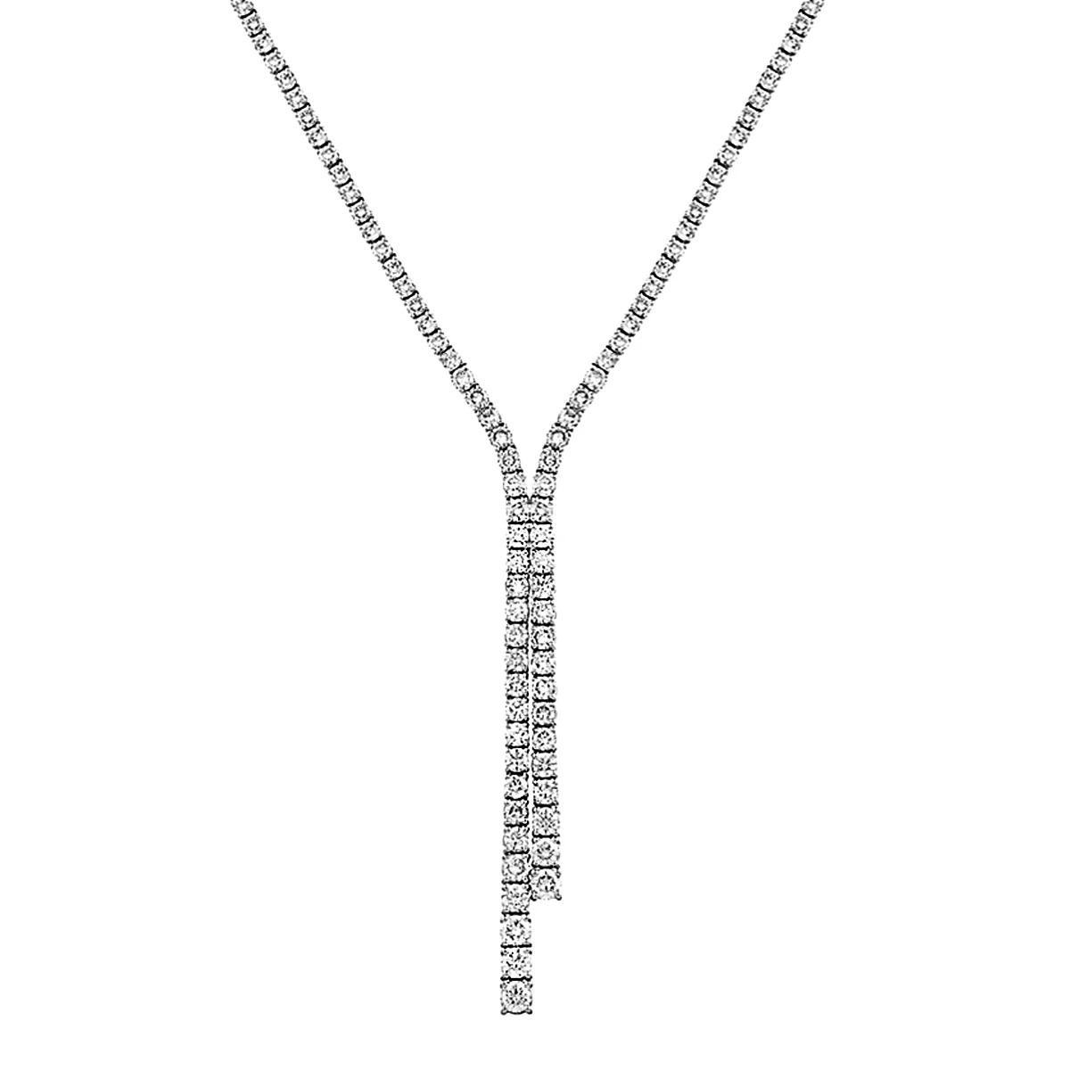 Radiance Collection 16.55ct Diamond & White Gold Collar Necklace