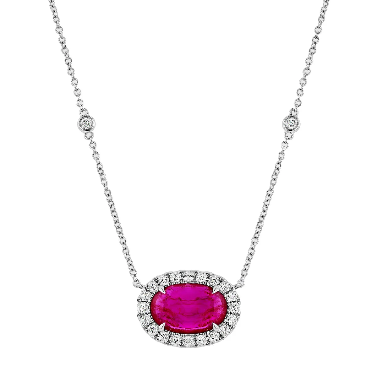 Riviera Collection Ruby & Diamond Pendant - Image 3