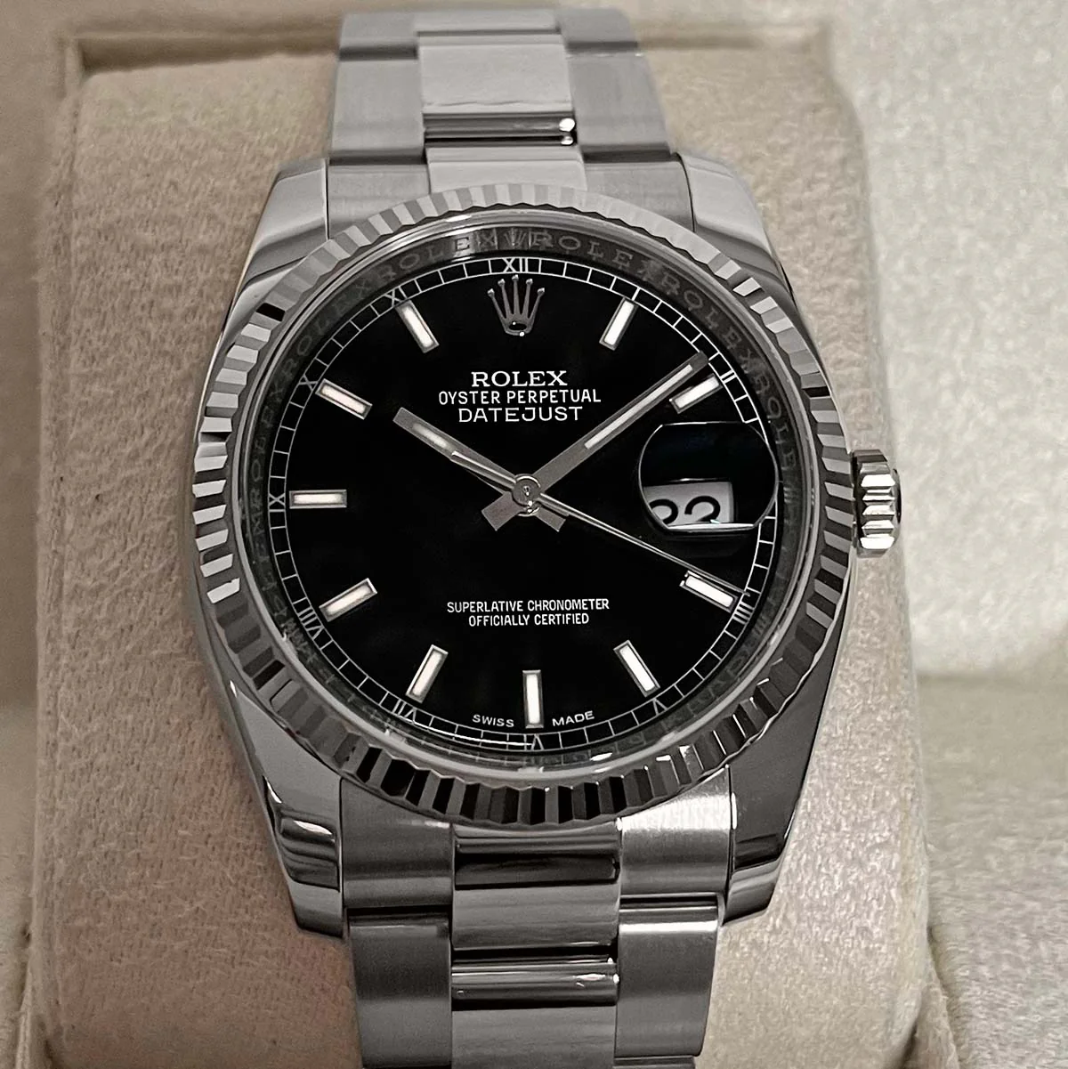 Rolex, Datejust 36, White Rolesor | Pre-Owned | 116234 - 2017 - Image 7