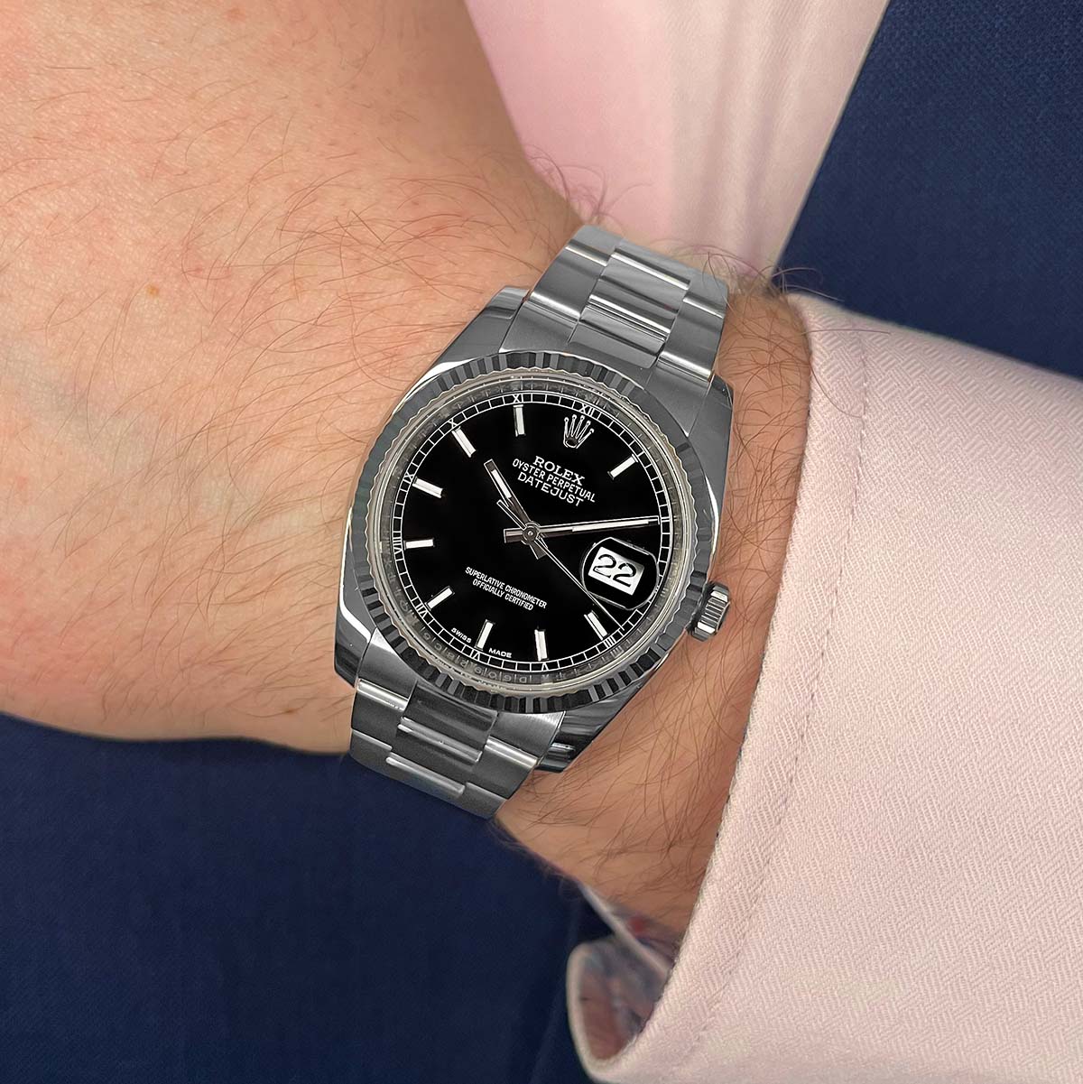 Rolex, Datejust 36, White Rolesor | Pre-Owned | 116234 - 2017 - Image 9