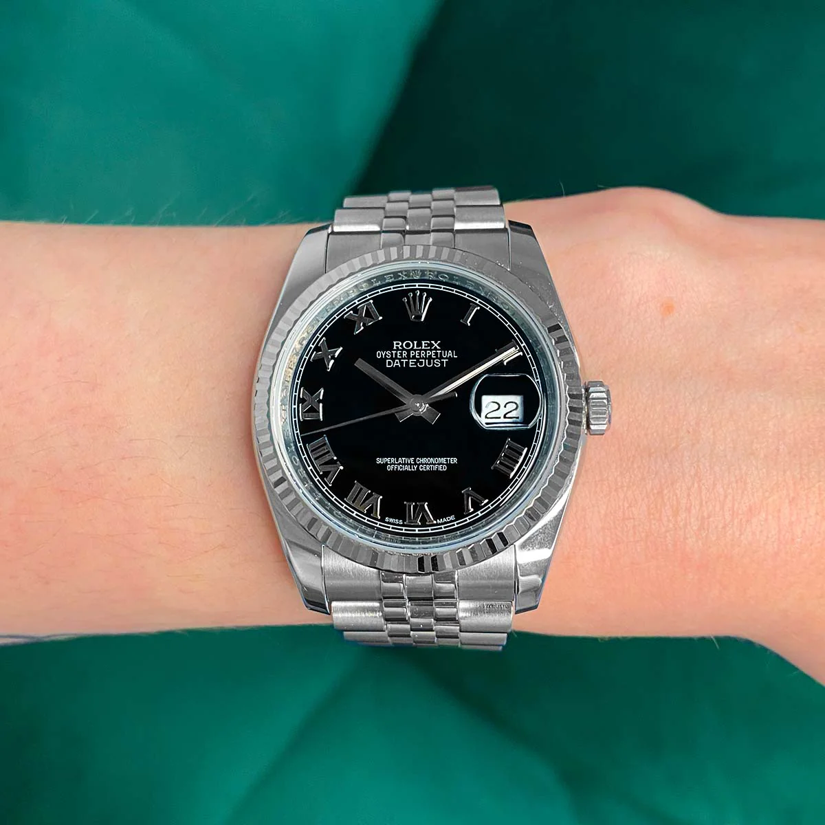 Rolex, Datejust 36, White Rolesor | Pre-Owned | 116234 - 2014 - Image 9