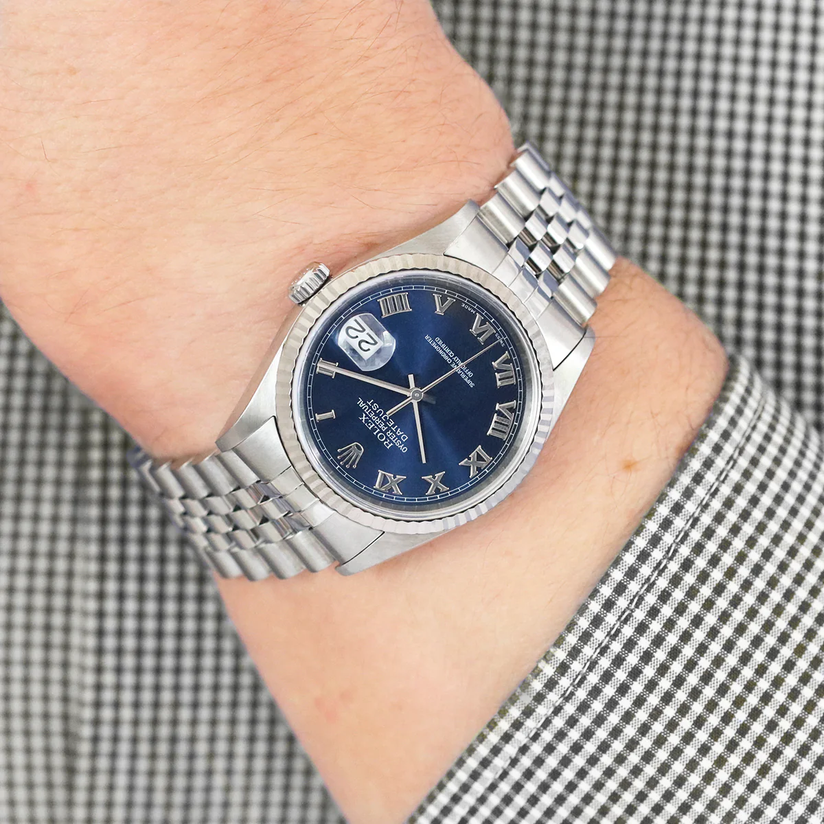 Rolex, Datejust 36, White Rolesor | Pre-Owned | 16234 - 1999 - Image 9