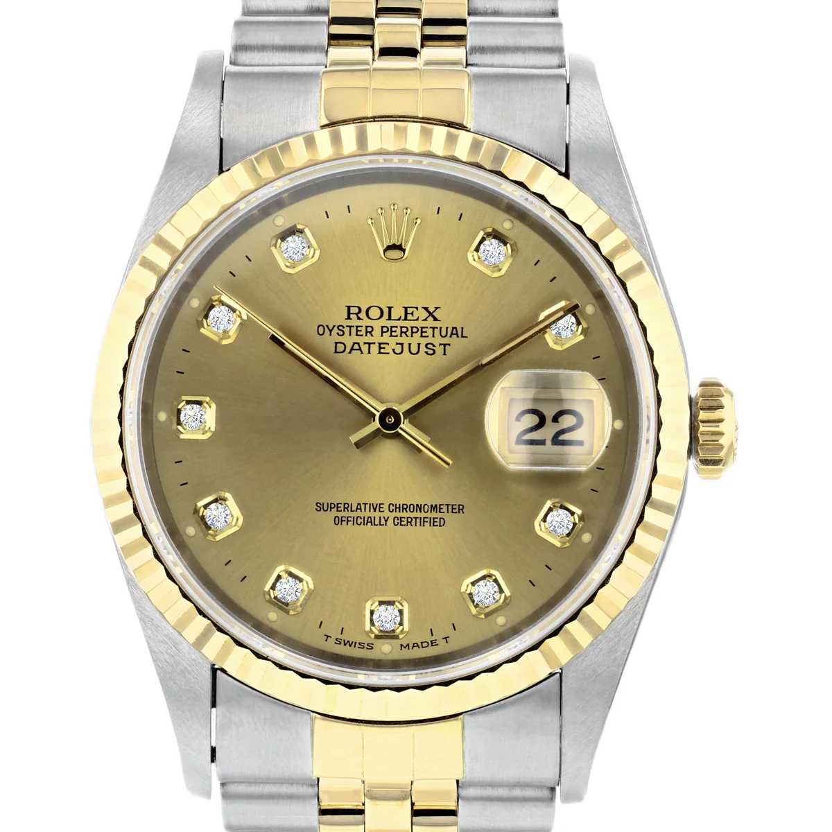 Rolex, Datejust 36, Yellow Rolesor | Pre-Owned | 16233 - 1996 - Image 2