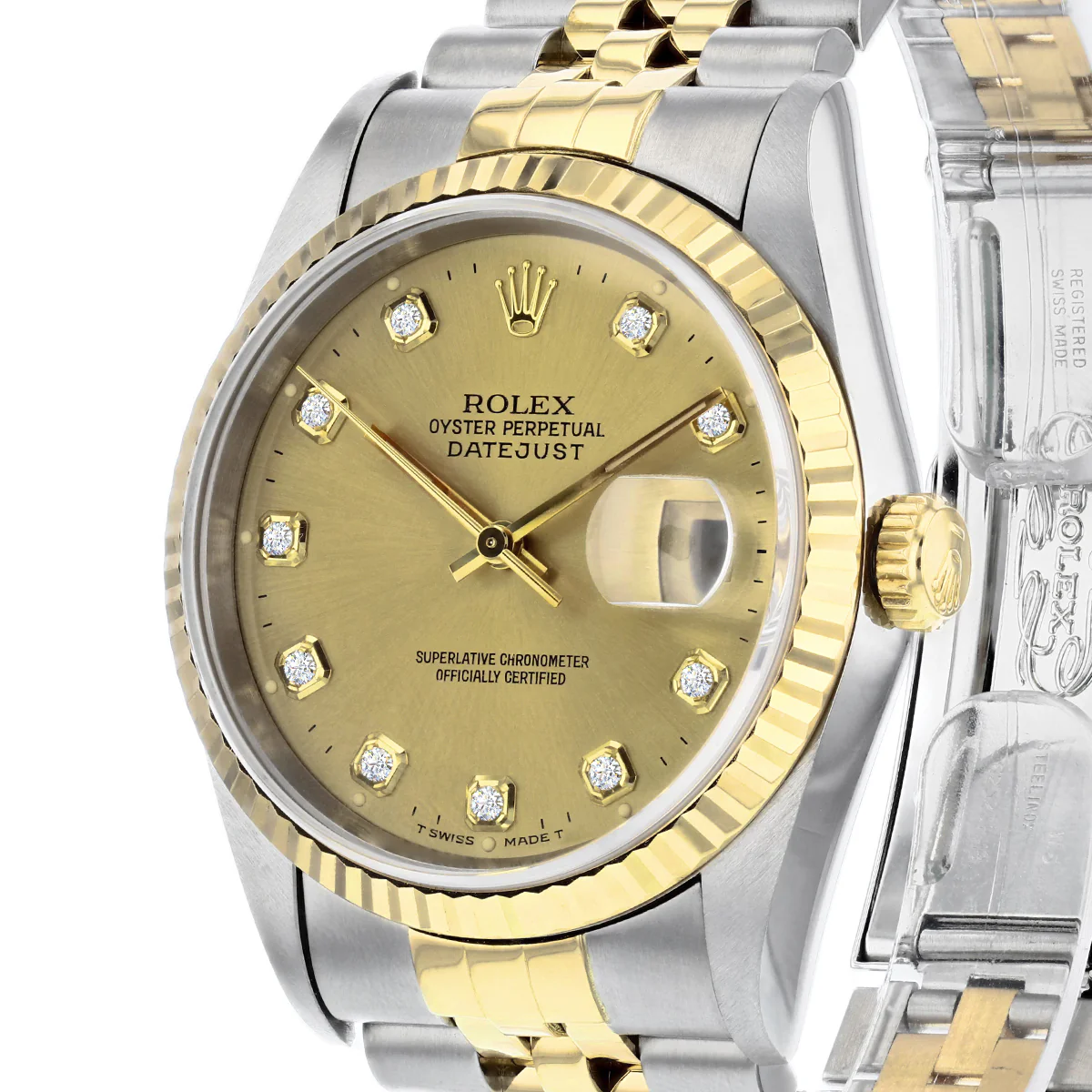 Rolex, Datejust 36, Yellow Rolesor | Pre-Owned | 16233 - 1996 - Image 3