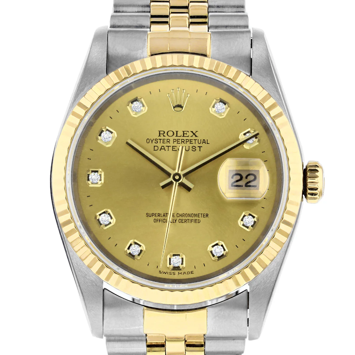 Rolex, Datejust 36, Yellow Rolesor | Pre-Owned | 16233 - 1996 - Image 2