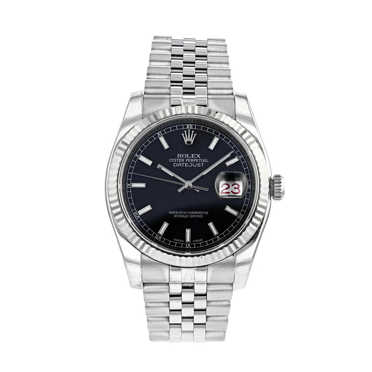 Rolex, Datejust 36, White Rolesor | Pre-Owned | 116234 - 2006