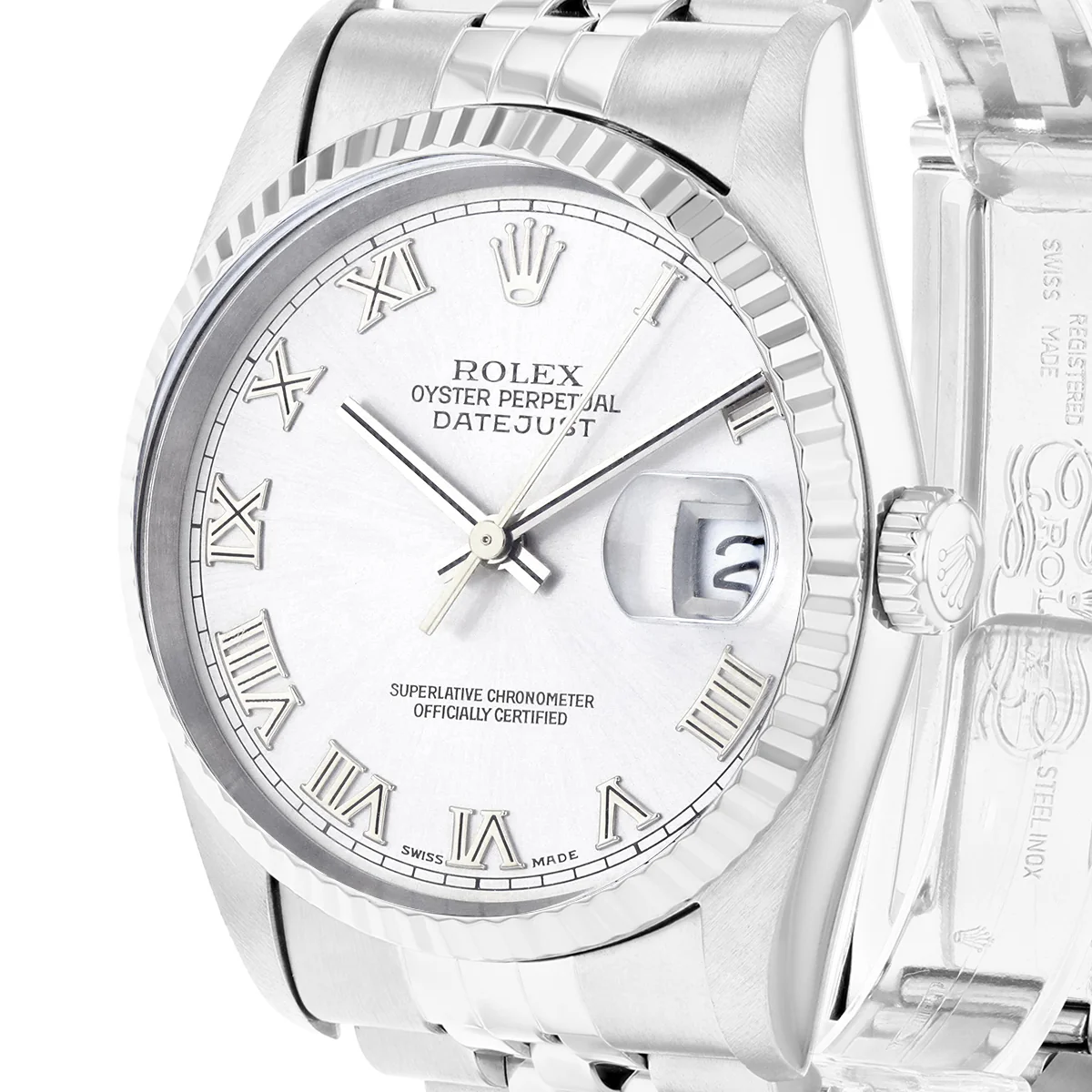 Rolex, Datejust 36, White Rolesor | Pre-Owned | 16234 - 1996 - Image 3