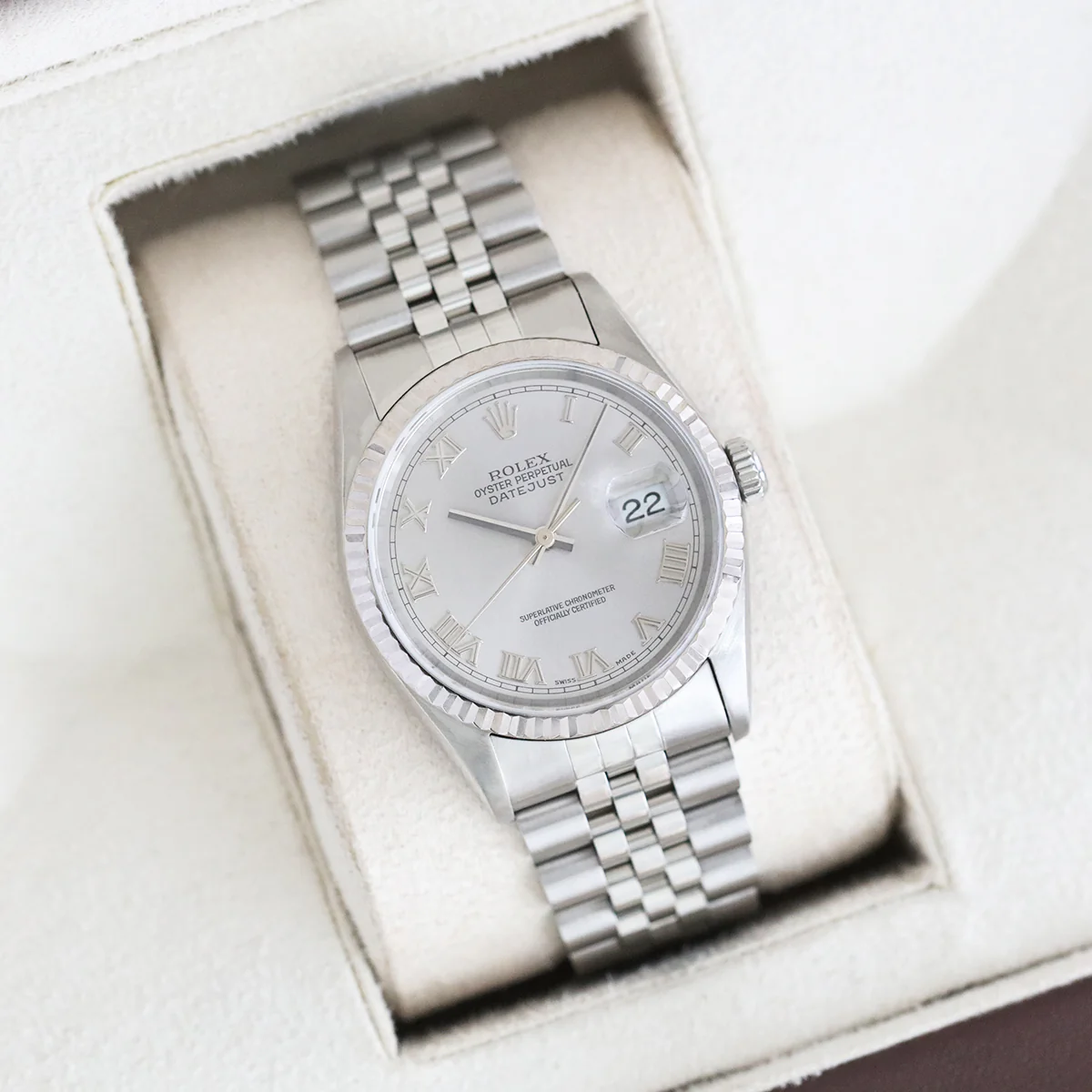 Rolex, Datejust 36, White Rolesor | Pre-Owned | 16234 - 1996 - Image 8
