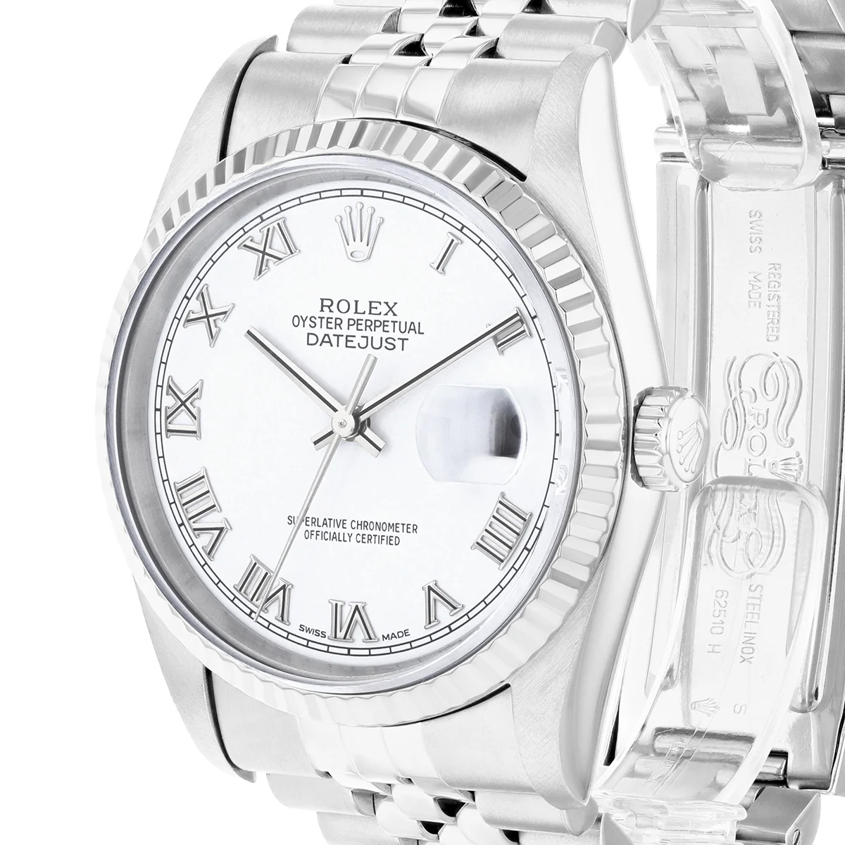 Rolex, Datejust 36, White Rolesor | Pre-Owned | 16234 - 1995 - Image 3