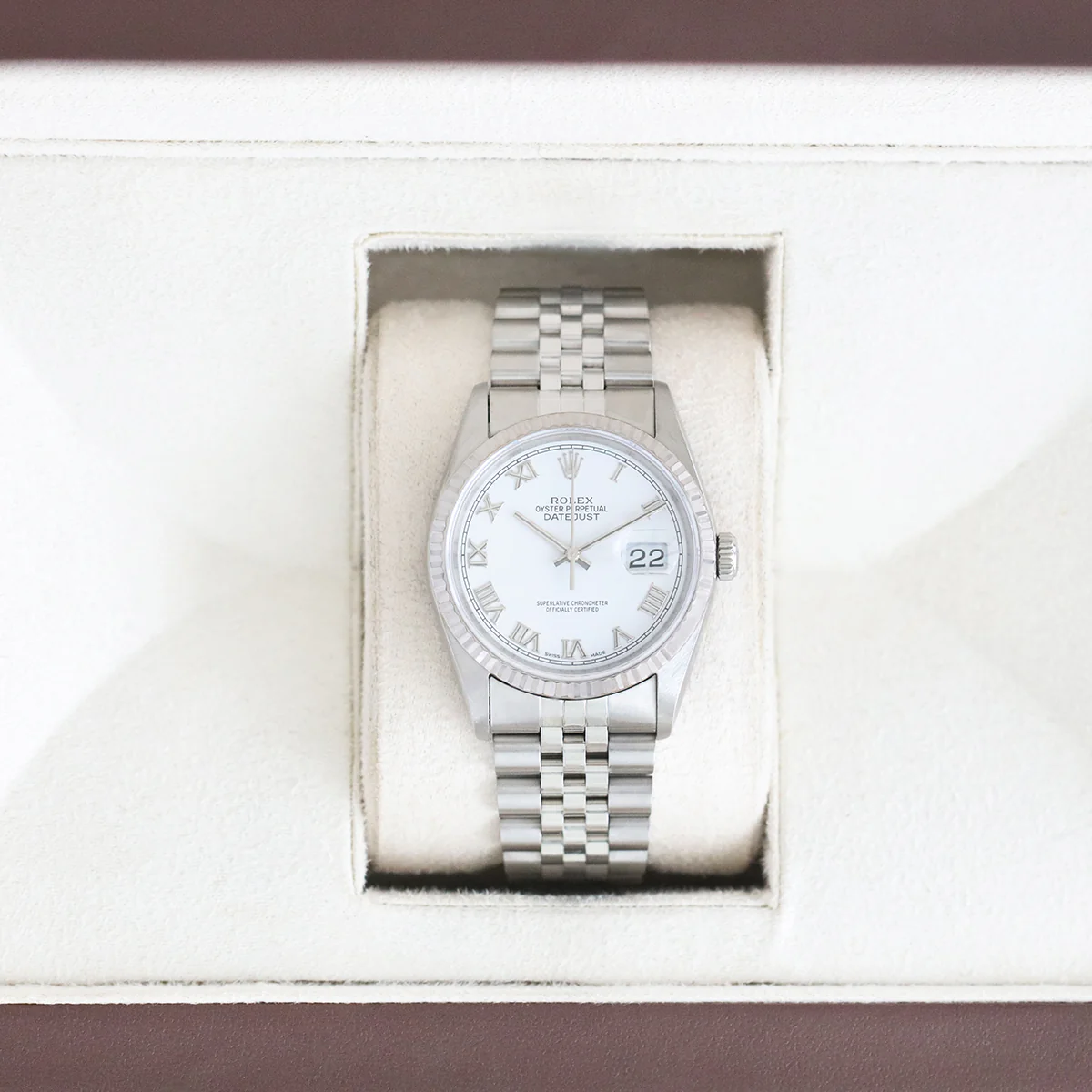 Rolex, Datejust 36, White Rolesor | Pre-Owned | 16234 - 1995 - Image 7