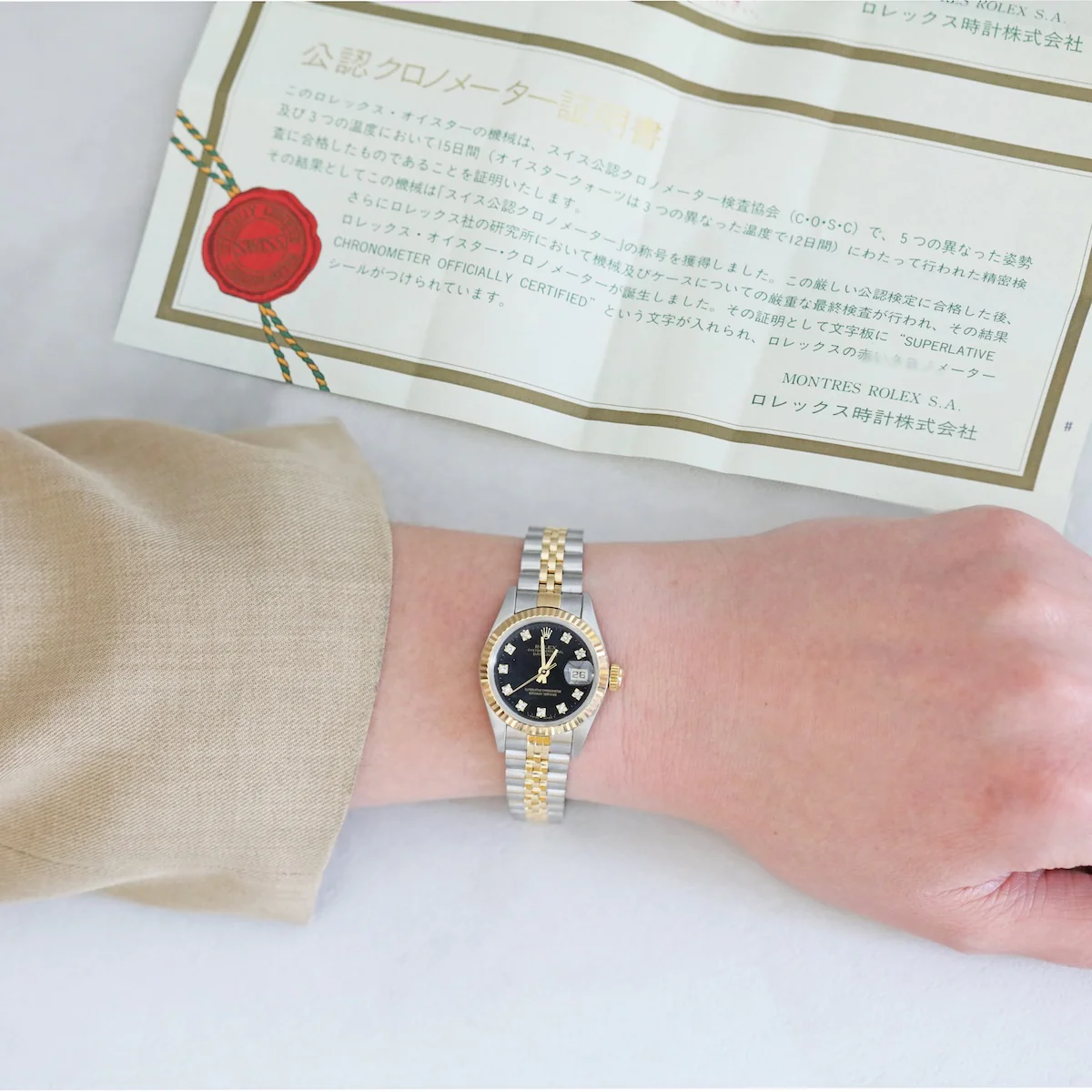 Rolex, Lady-Datejust 26, Yellow Rolesor | Pre-Owned | 69173 - 1995 - Image 4