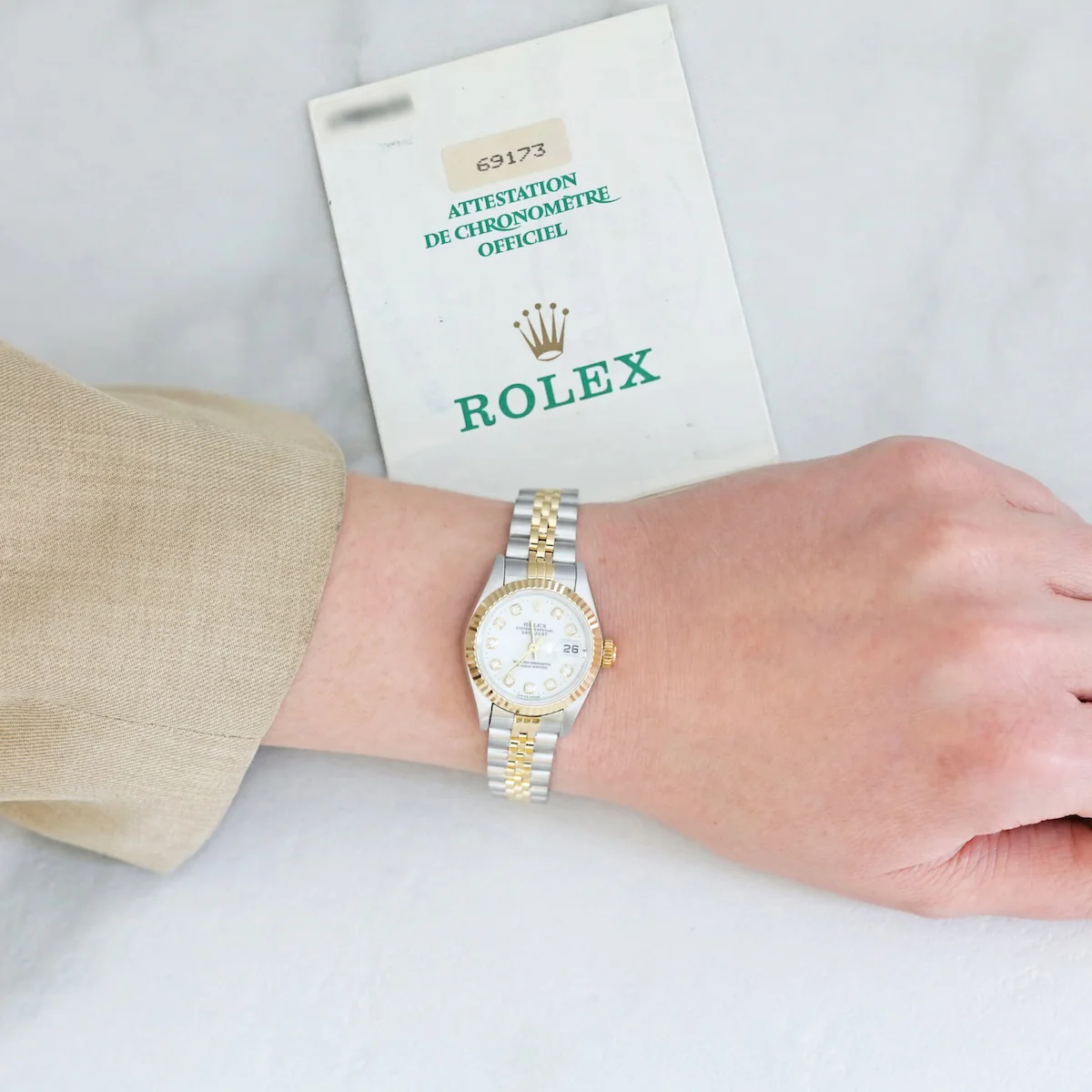 Rolex, Lady-Datejust 26, Yellow Rolesor | Pre-Owned | 69173 - 1994 - Image 4