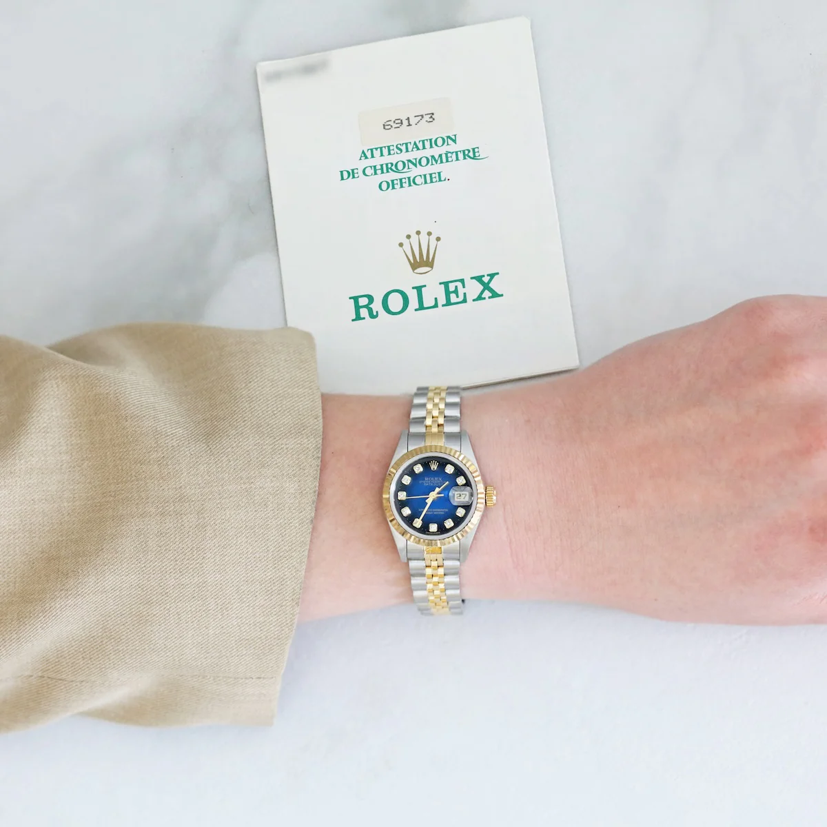 Rolex, Lady-Datejust 26, Yellow Rolesor | Pre-Owned | 69173 - 1995 - Image 4