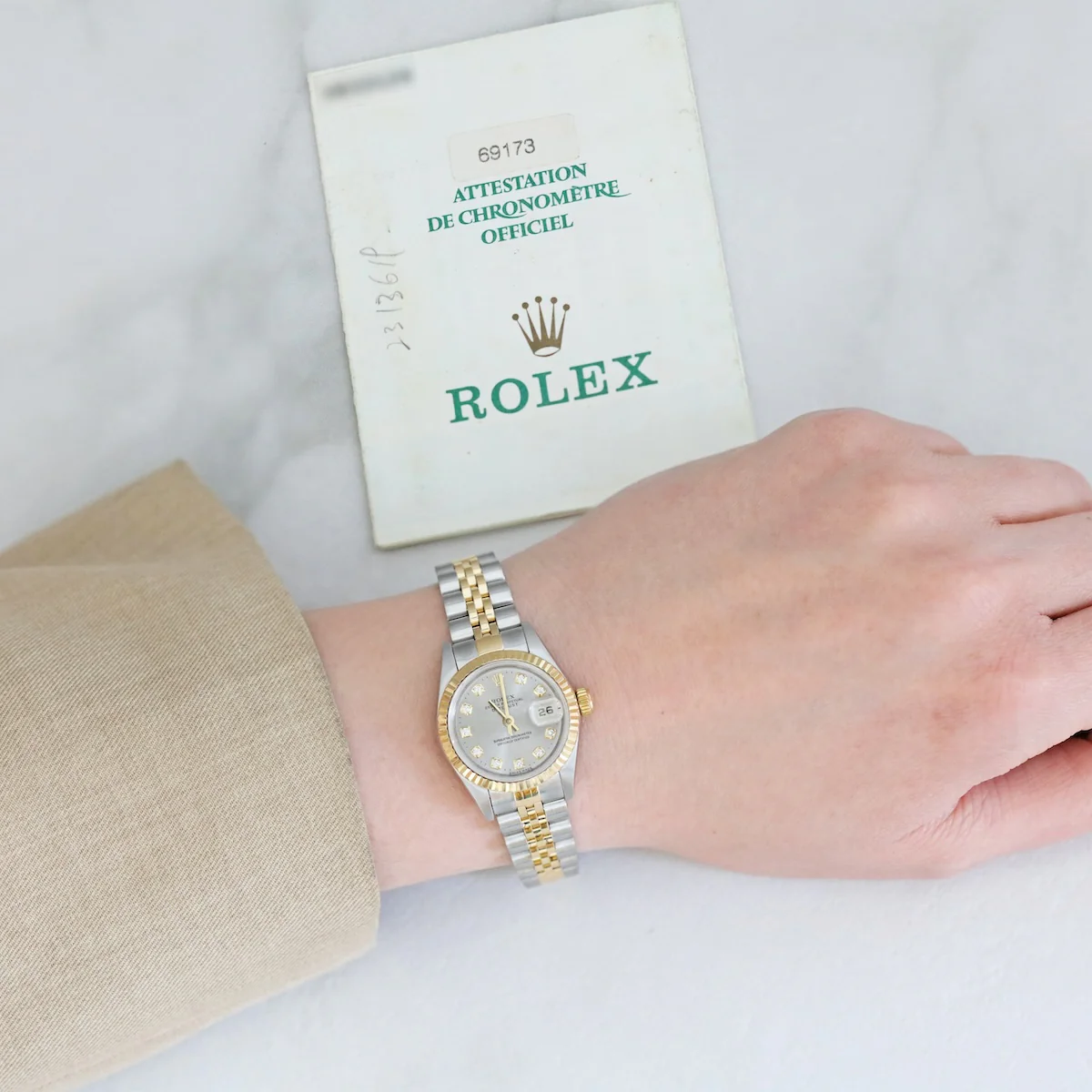 Rolex, Lady-Datejust 26, Yellow Rolesor | Pre-Owned | 69173 - 1999 - Image 4