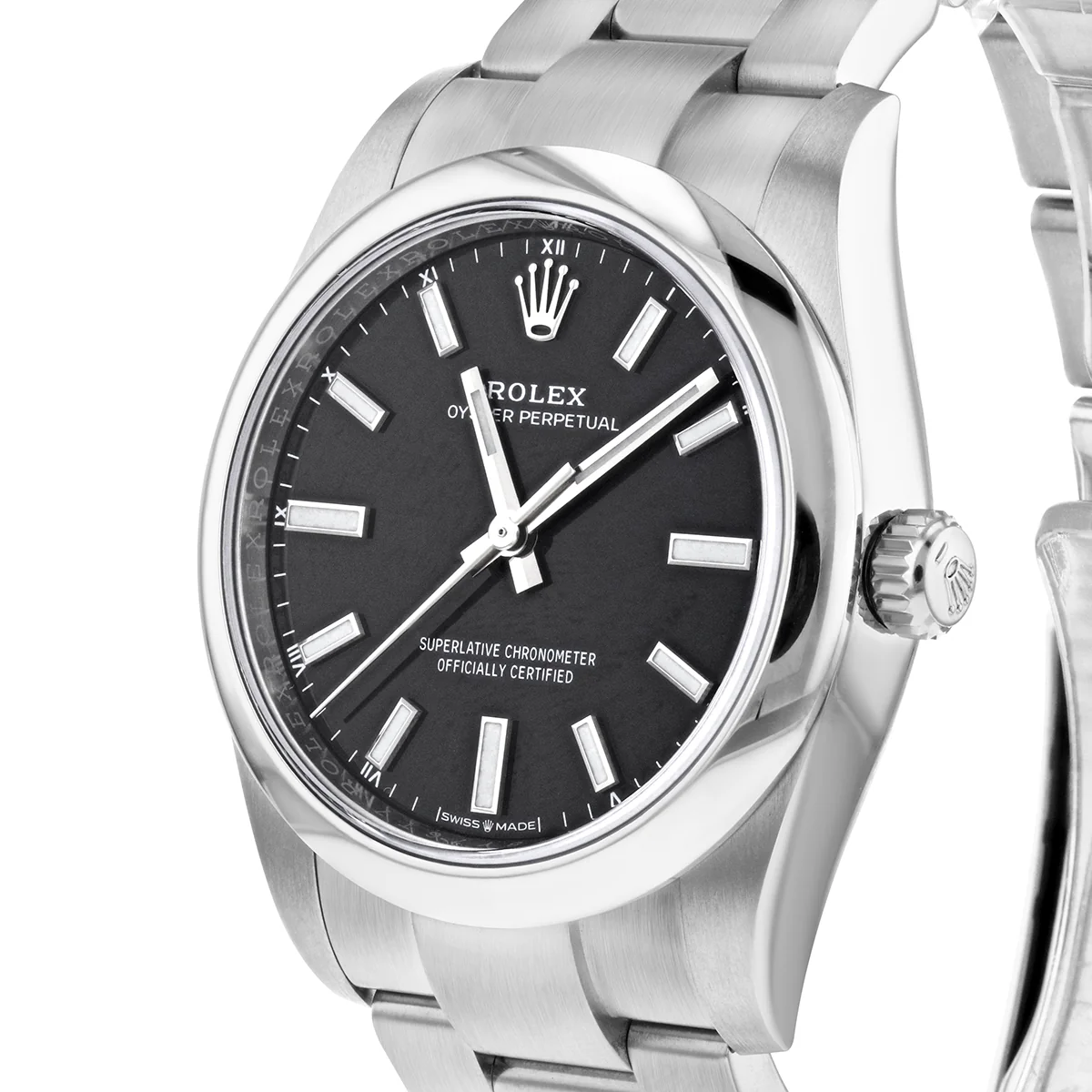 Rolex, Oyster Perpetual 34, Oystersteel | Pre-Owned | 124200 - 2021 - Image 3