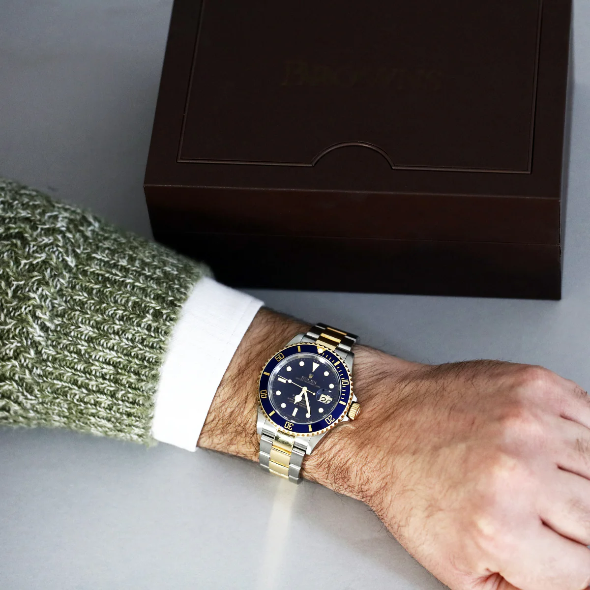 Rolex, Submariner Date, Yellow Rolesor | Pre-Owned | 16613 - 2002 - Image 7