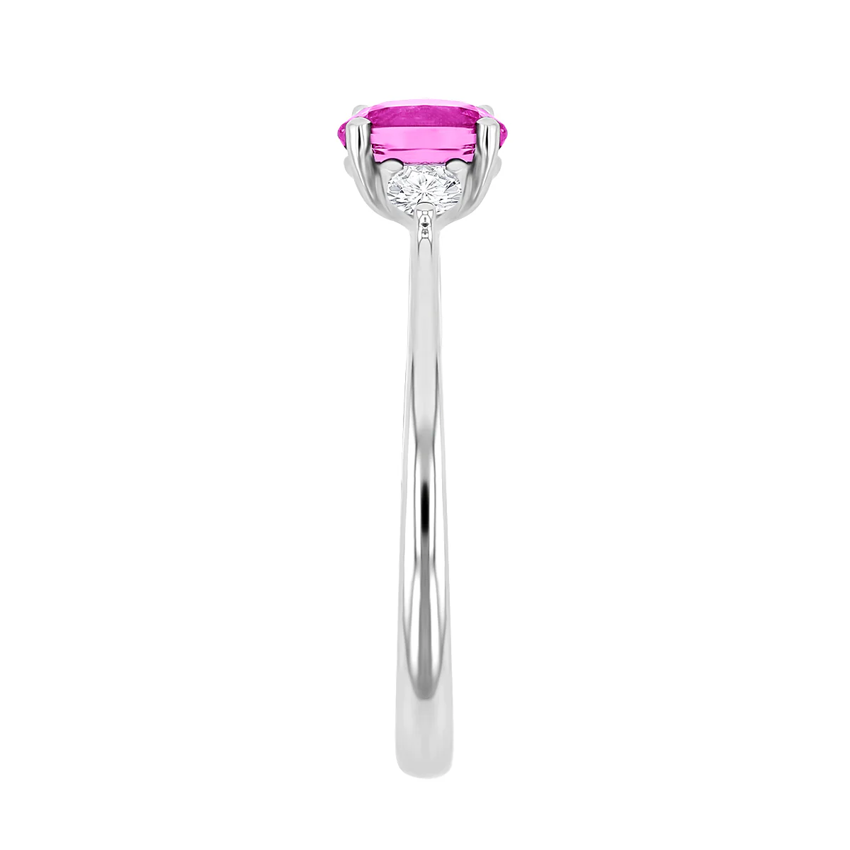 Rosa Mer Collection 0.66ct Pink Sapphire & Diamond Ring - Image 3