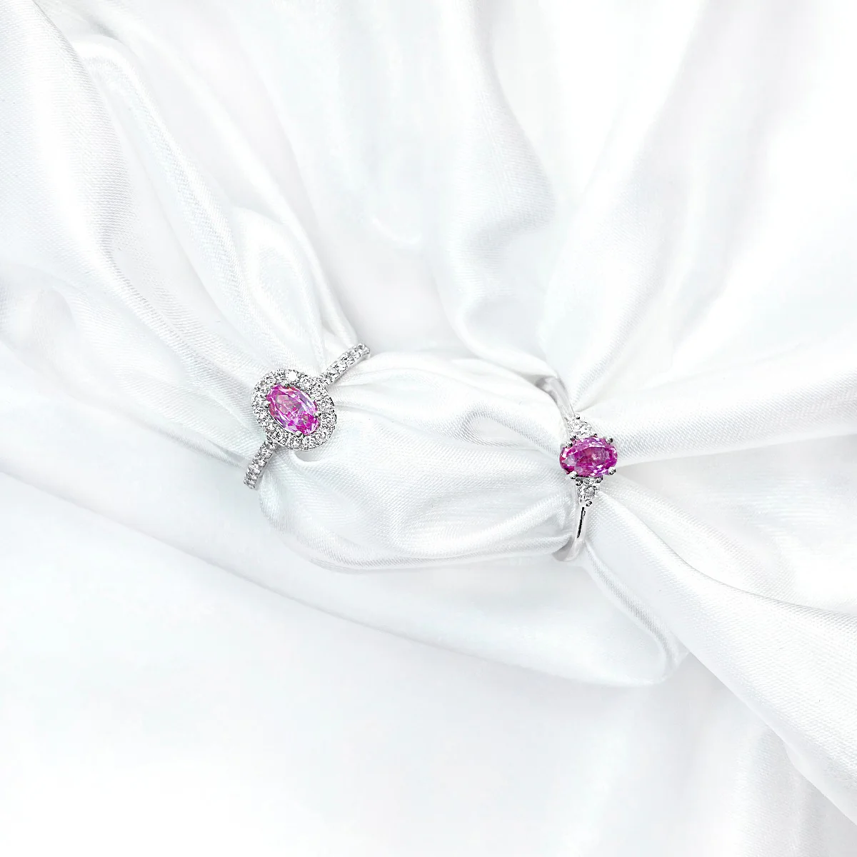 Rosa Mer Collection 0.66ct Pink Sapphire & Diamond Ring - Image 6