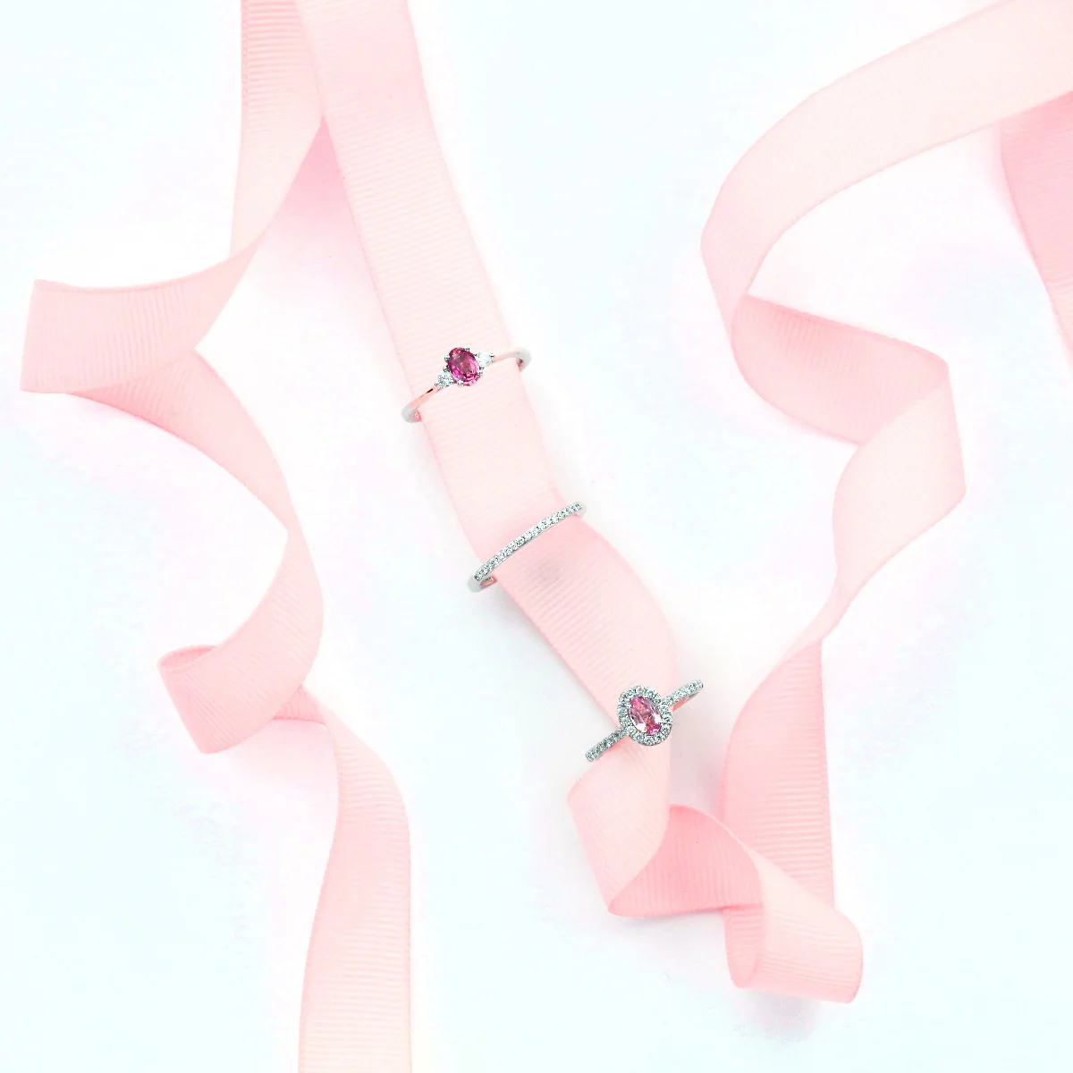 Rosa Mer Collection 0.66ct Pink Sapphire & Diamond Ring - Image 7