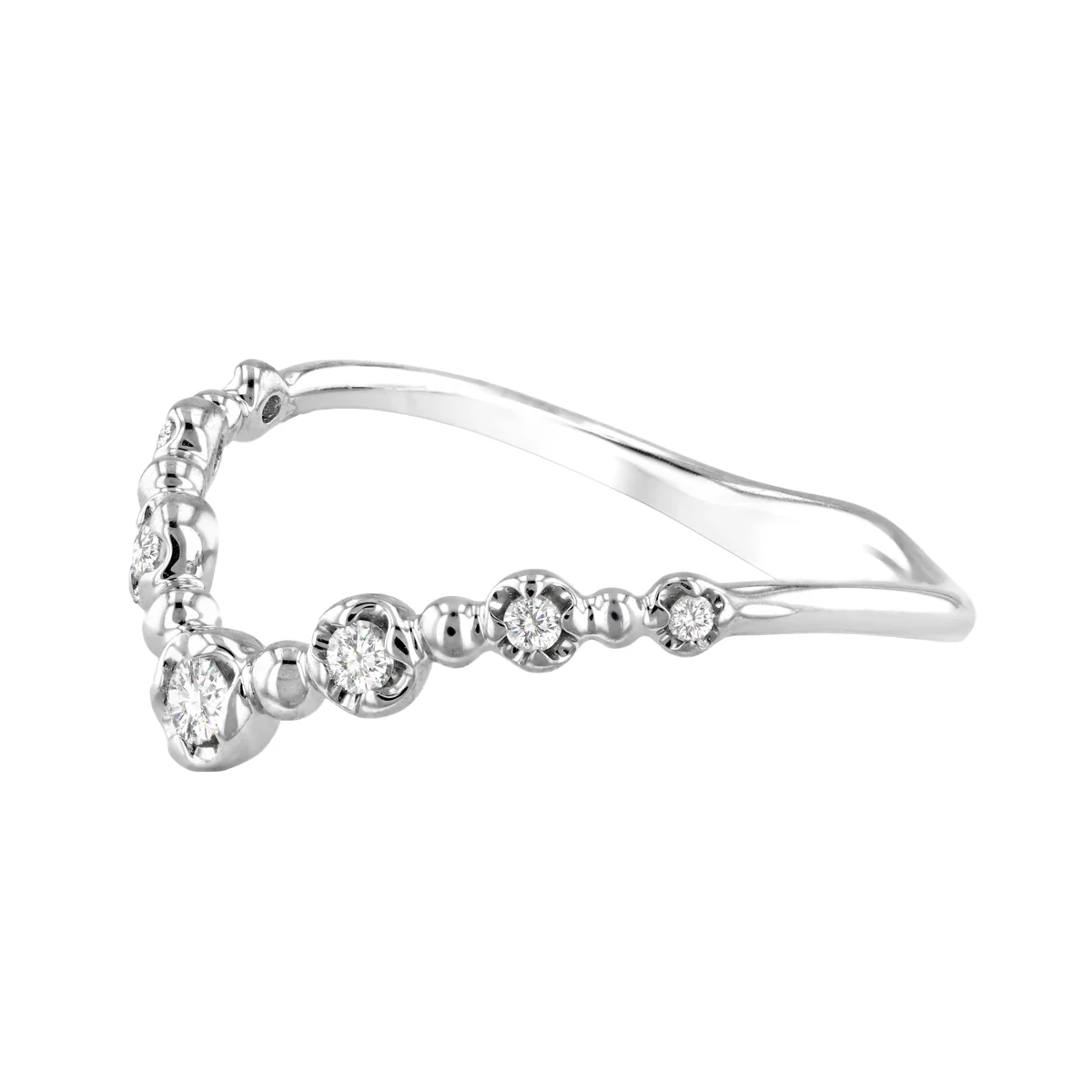 Rosa Mer Collection 0.71 Pink Sapphire and Diamond Tiara Ring Set - Image 4