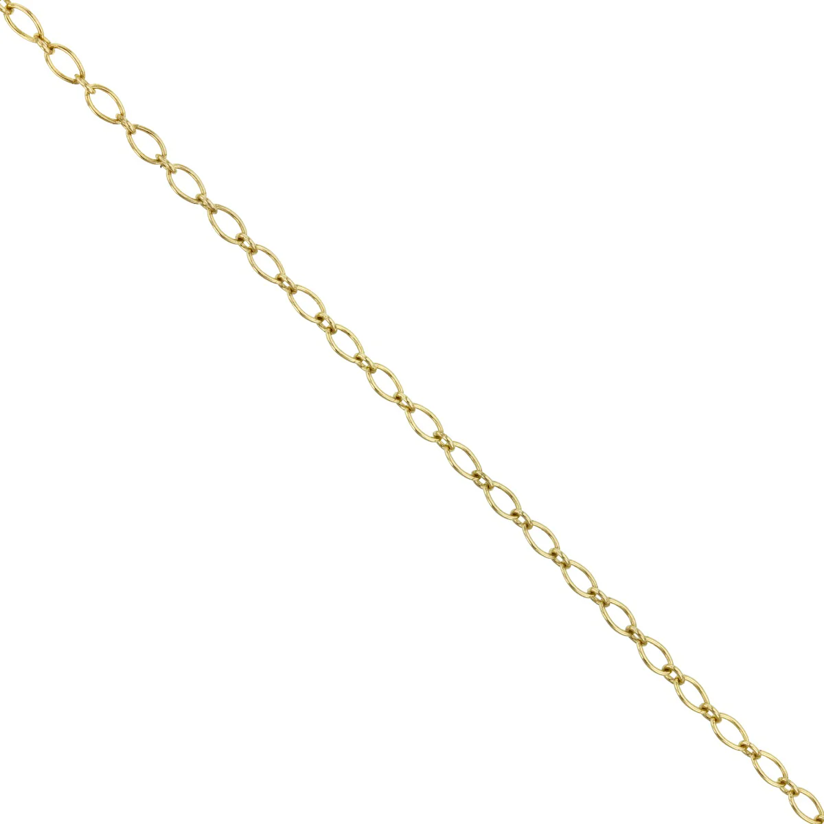 Soleil Collection 2mm Oval Trace Necklace | 9K Yellow Gold - Image 2