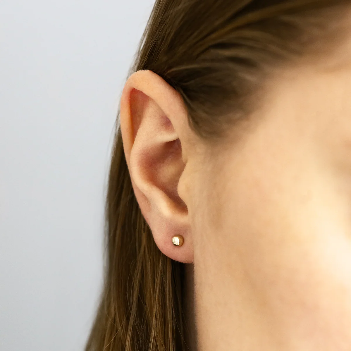 Soleil Collection 4mm Ball Stud Earrings | 9K Yellow Gold - Image 5