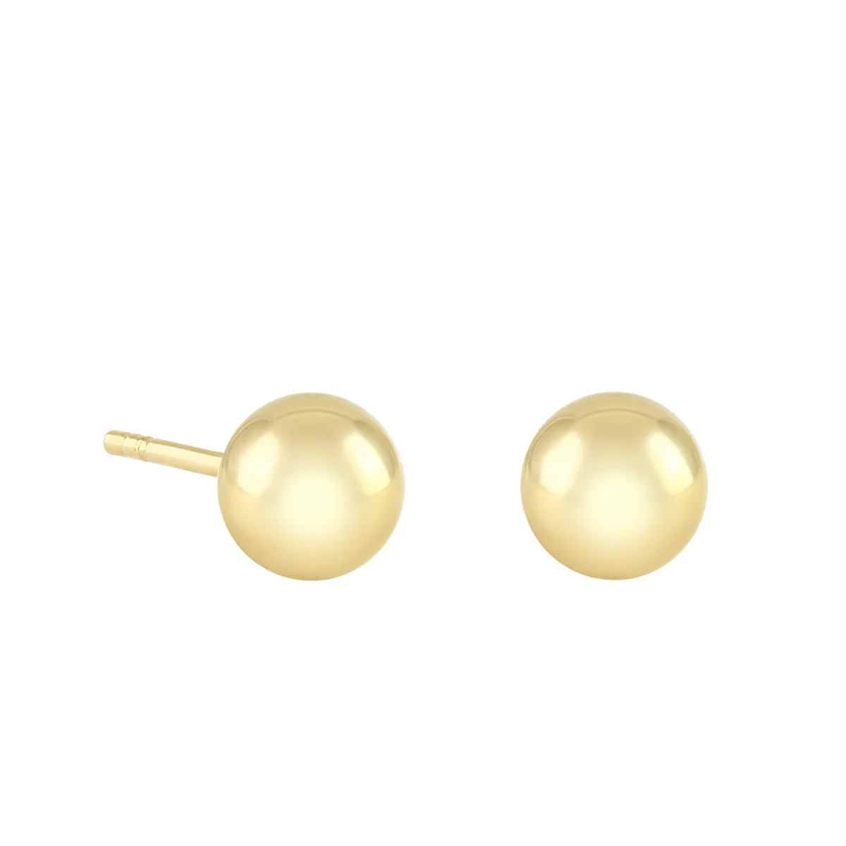 Soleil Collection 5mm Ball Stud Earrings | 9K Yellow Gold