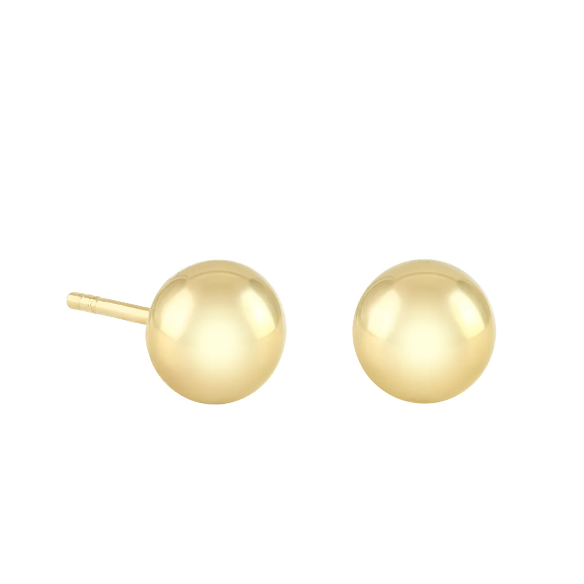 Soleil Collection 6mm Ball Stud Earrings | 9K Yellow Gold