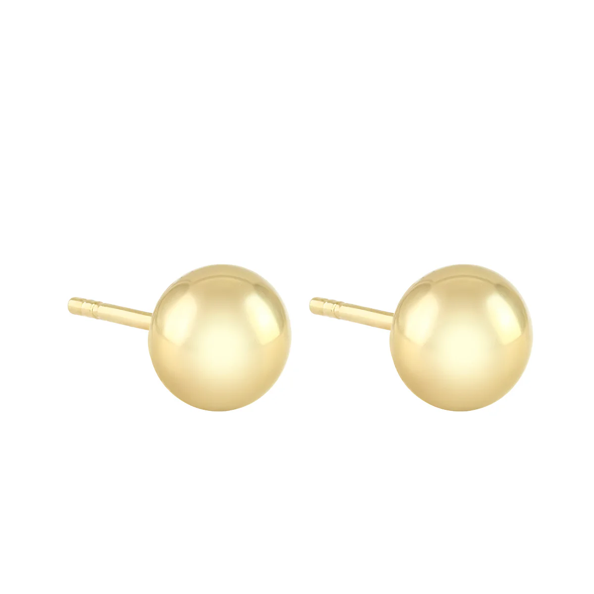 Soleil Collection 6mm Ball Stud Earrings | 9K Yellow Gold - Image 3