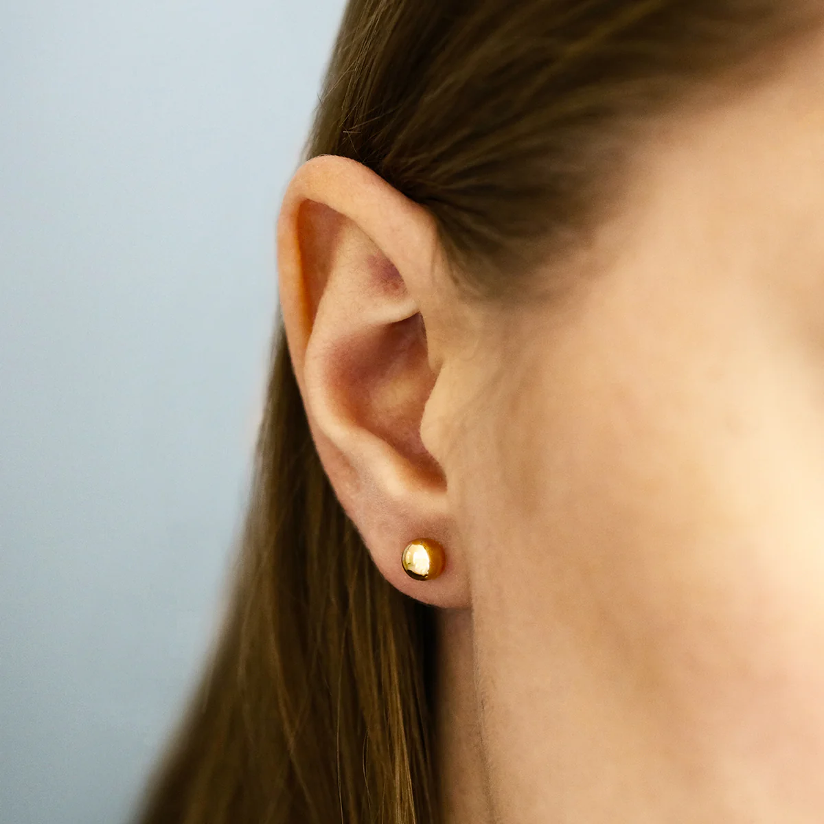 Soleil Collection 6mm Ball Stud Earrings | 9K Yellow Gold - Image 6