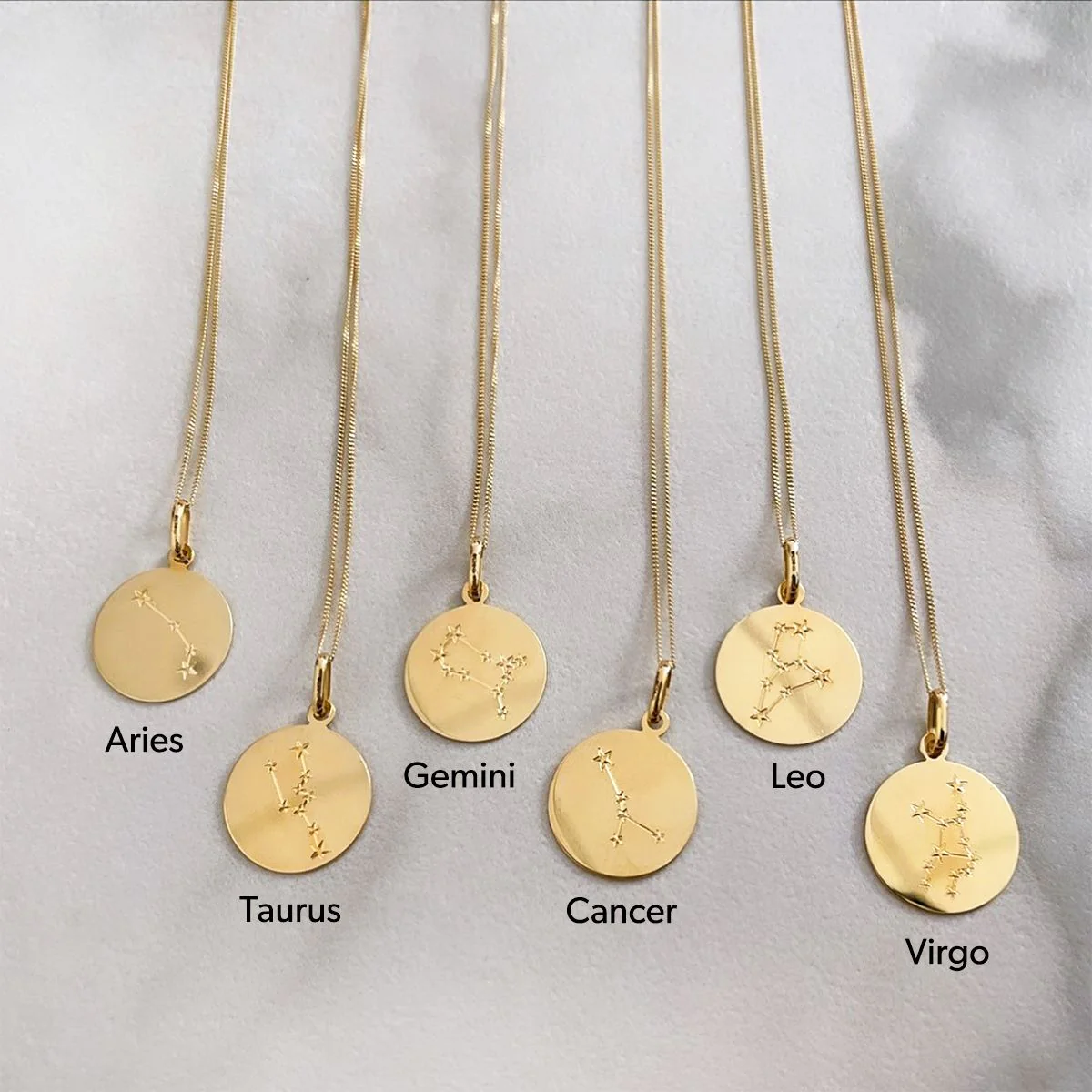 Soleil Collection Diamond Letter and Star Sign Pendant | 9K Solid Yellow Gold - Image 5