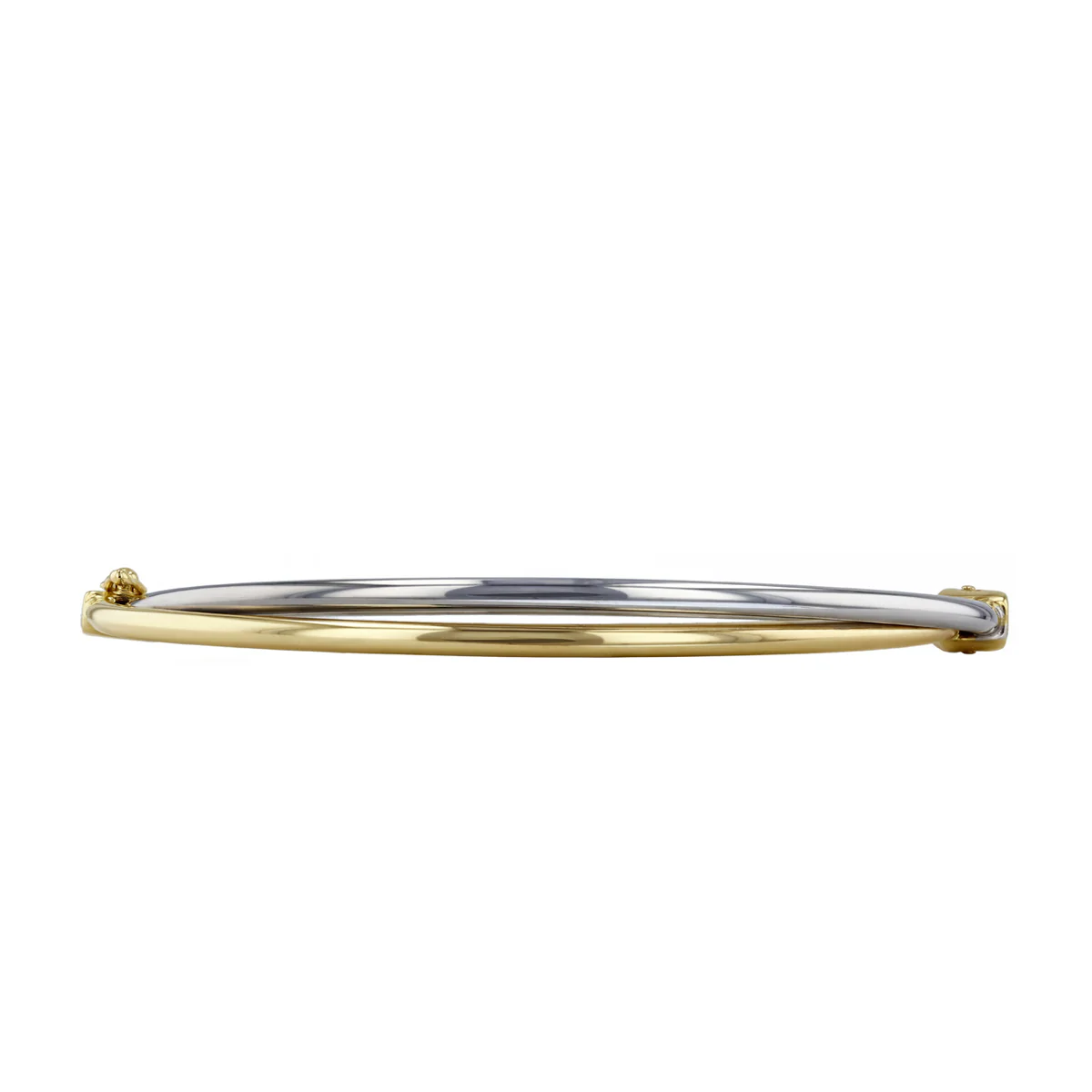 Soleil Collection Double Row Bangle | 9K Solid Bi-Metal - Image 2