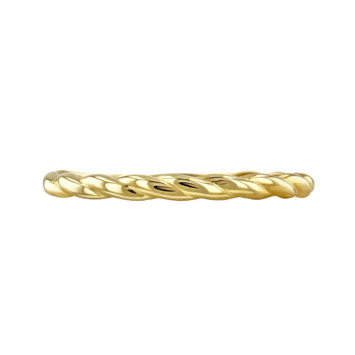 Soleil Collection Fine Twist Ring | 9K Solid Yellow Gold - Image 5