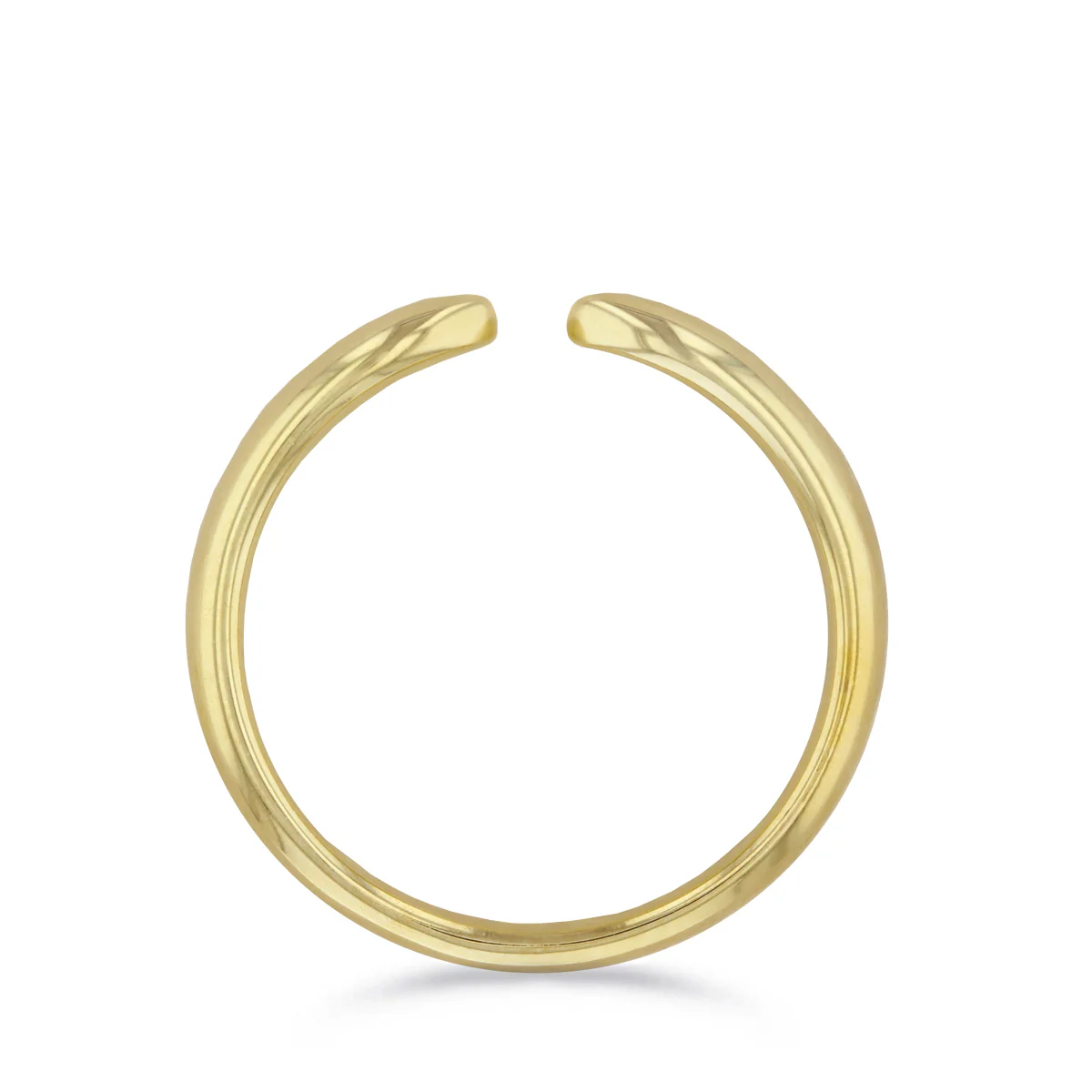 Soleil Collection Gold Claw Stacking Ring | 9K Solid Yellow Gold - Image 4