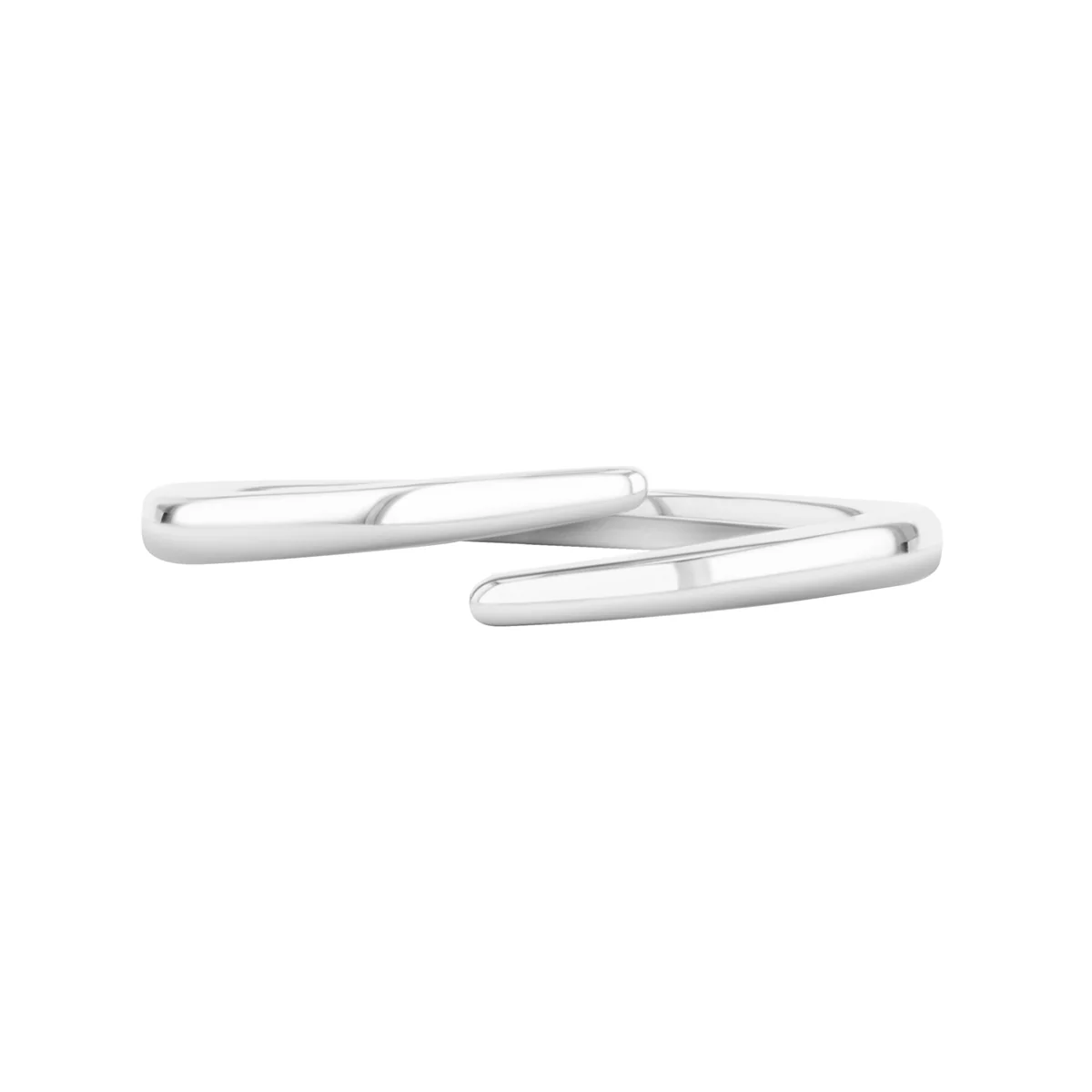 Soleil Collection Gold Wrap Ring | 9K Solid White Gold - Image 2