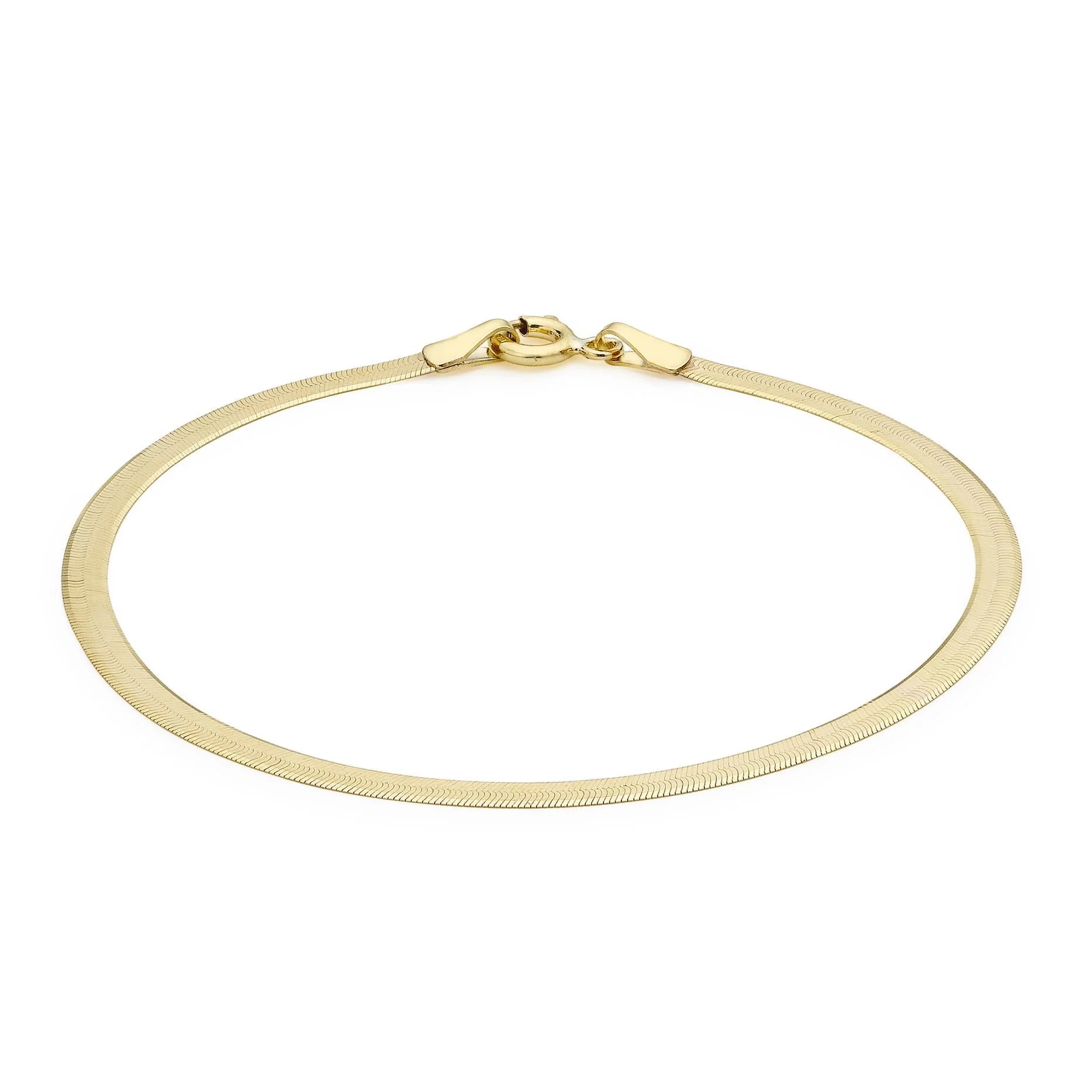 Soleil Collection Herringbone Bracelet | 9K Solid Yellow Gold