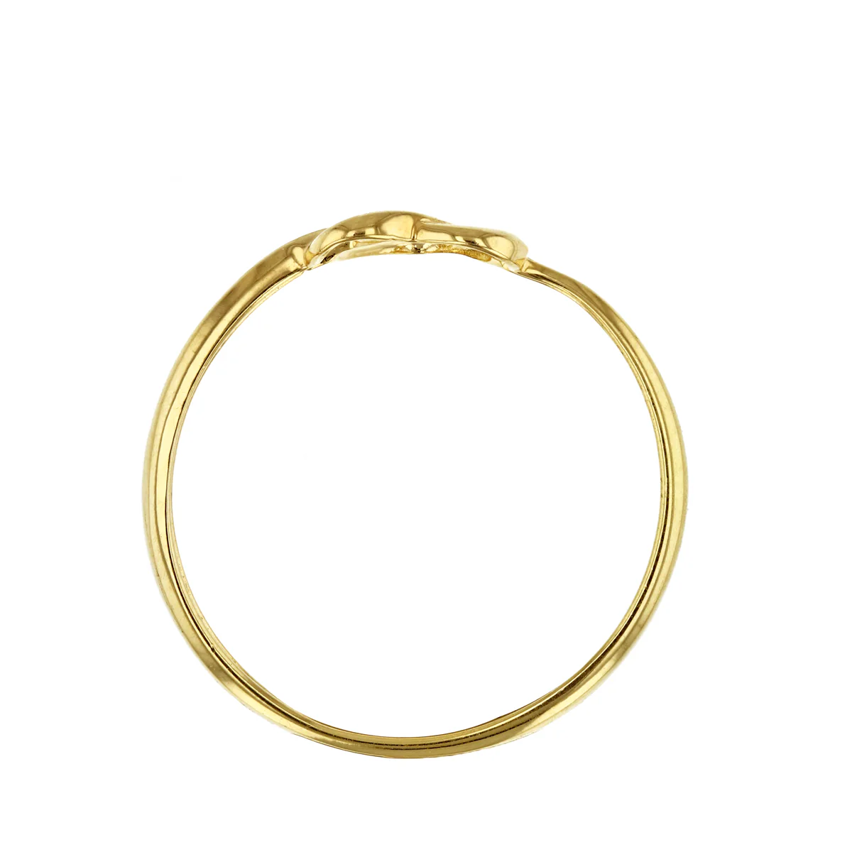 Soleil Collection Infinity Heart Ring | 9K Solid Yellow Gold - Image 5