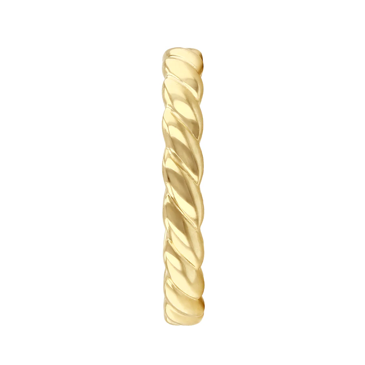 Soleil Collection Twisted Rope Dress Ring | 9K Yellow Gold - Image 4