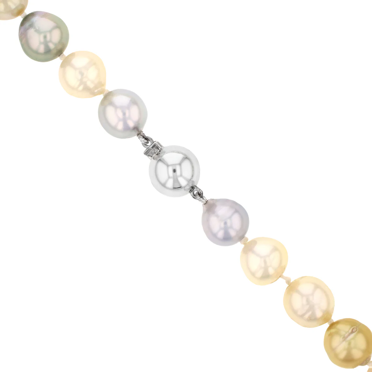 South Sea Baroque Pearl Necklace | 18K White Gold - Image 2
