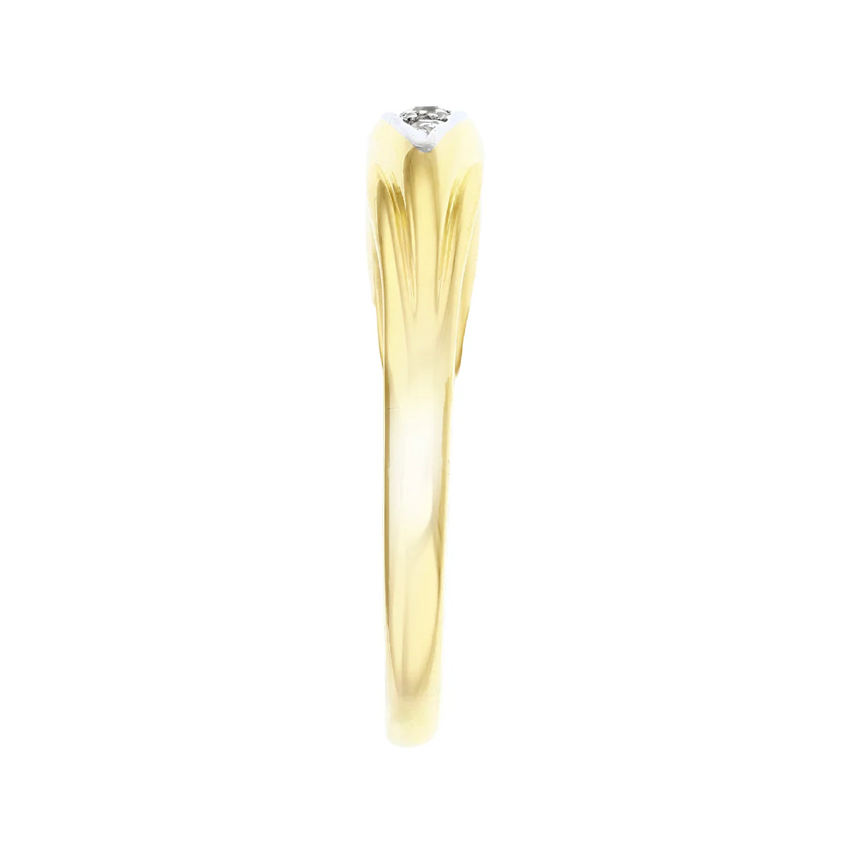 Vintage 0.09ct Diamond Dress Ring | Pre-Loved | 18K yellow Gold & Platinum - Image 4